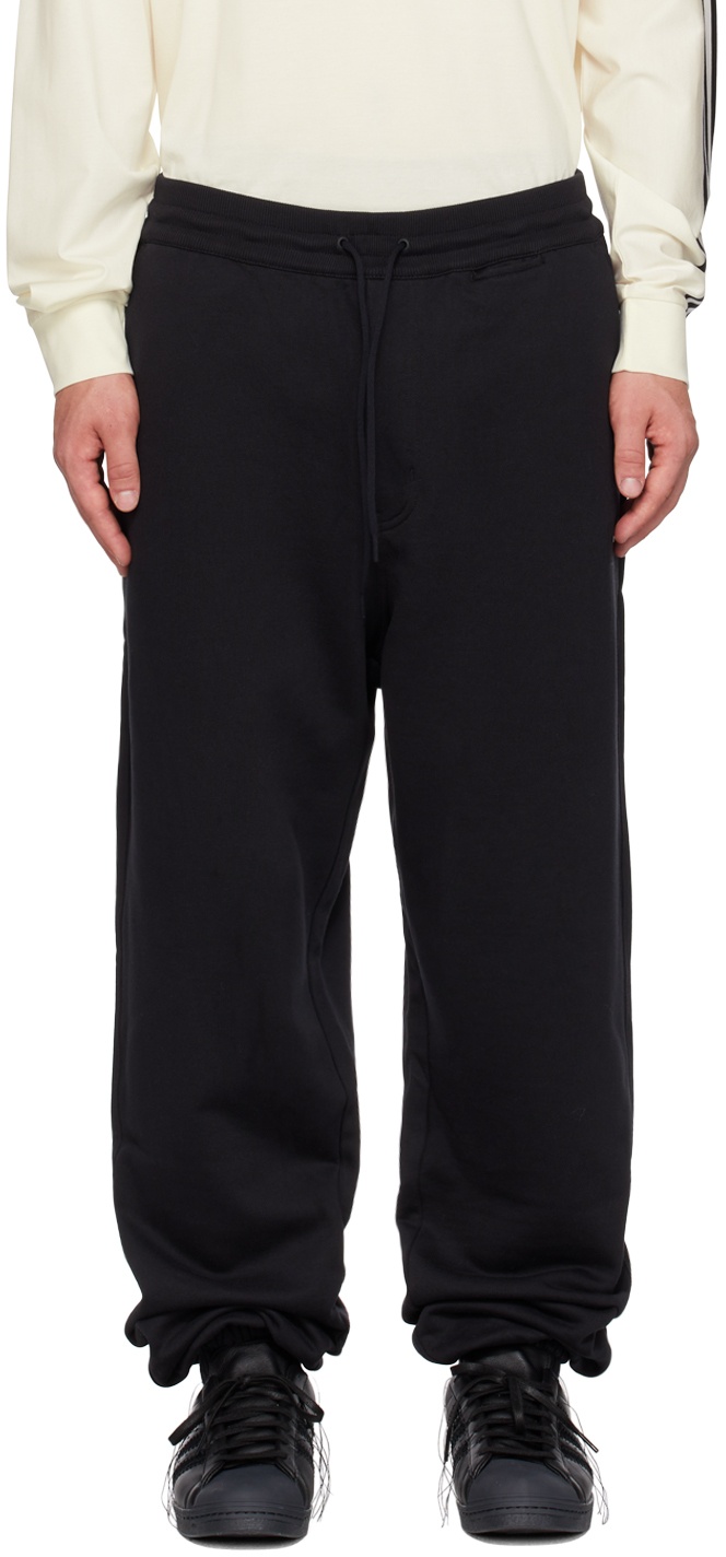 Black Elasticized Sweatpants - 1