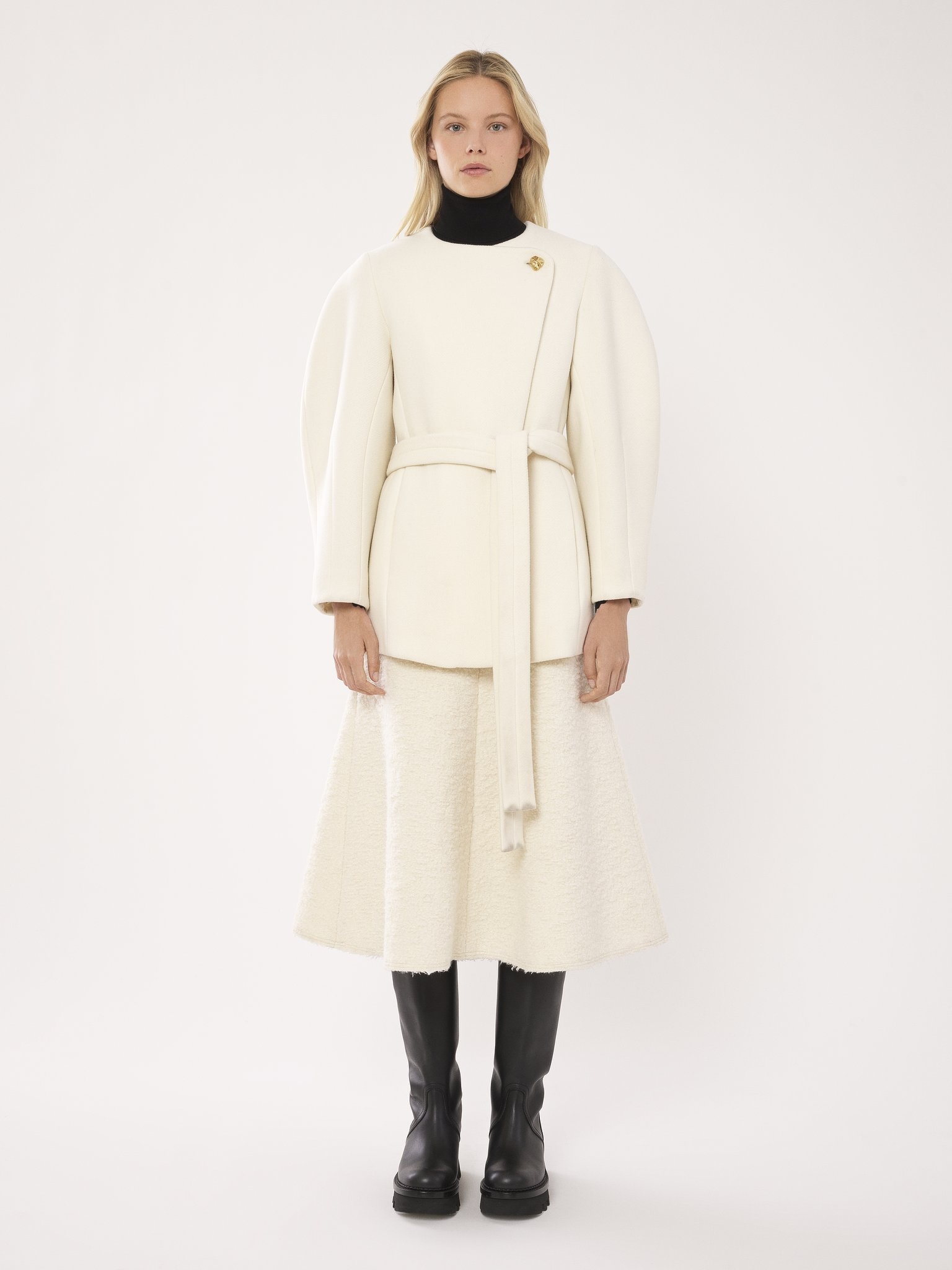 SHORT WRAP COAT - 4