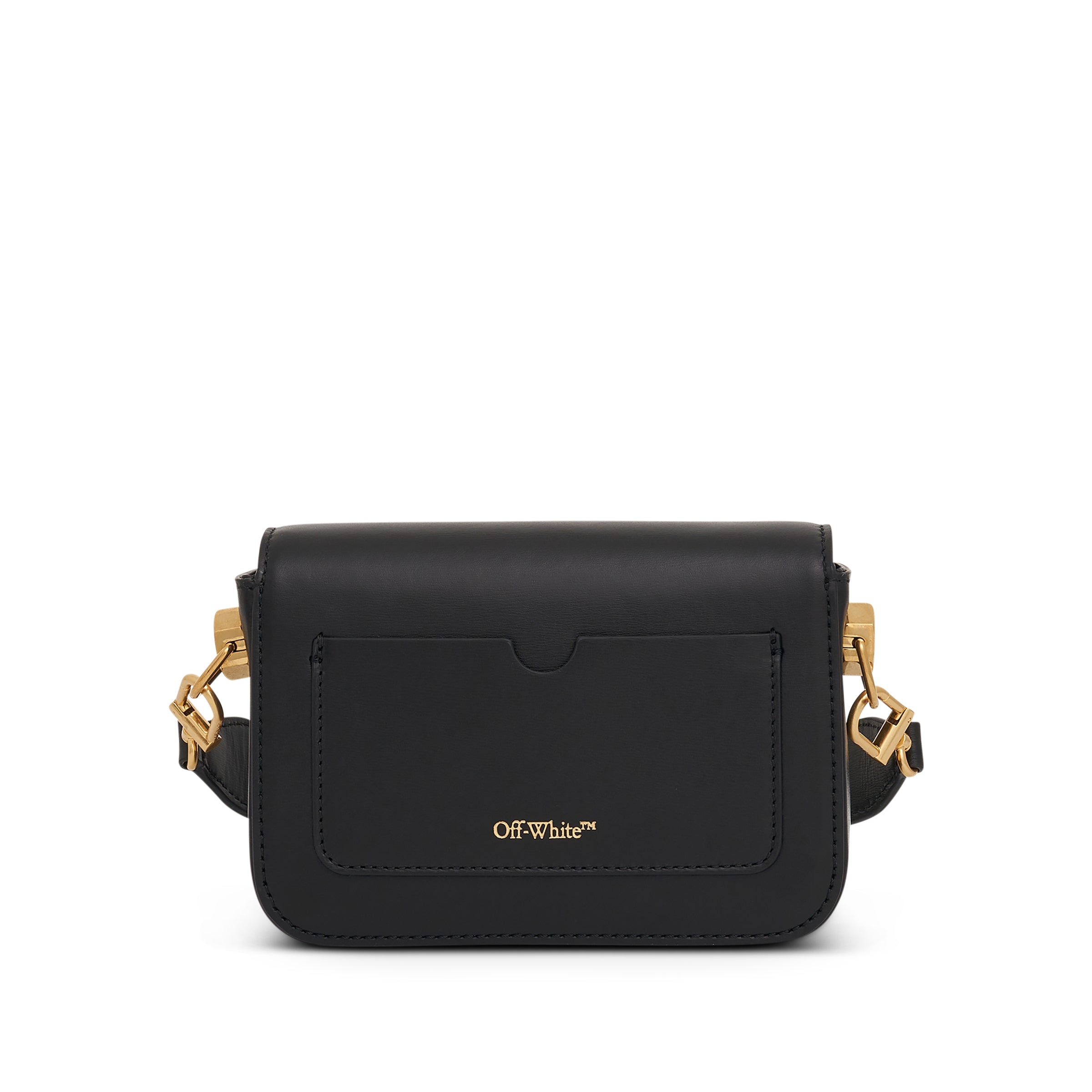 Plain Binder Small Shoulder Bag in Black - 3