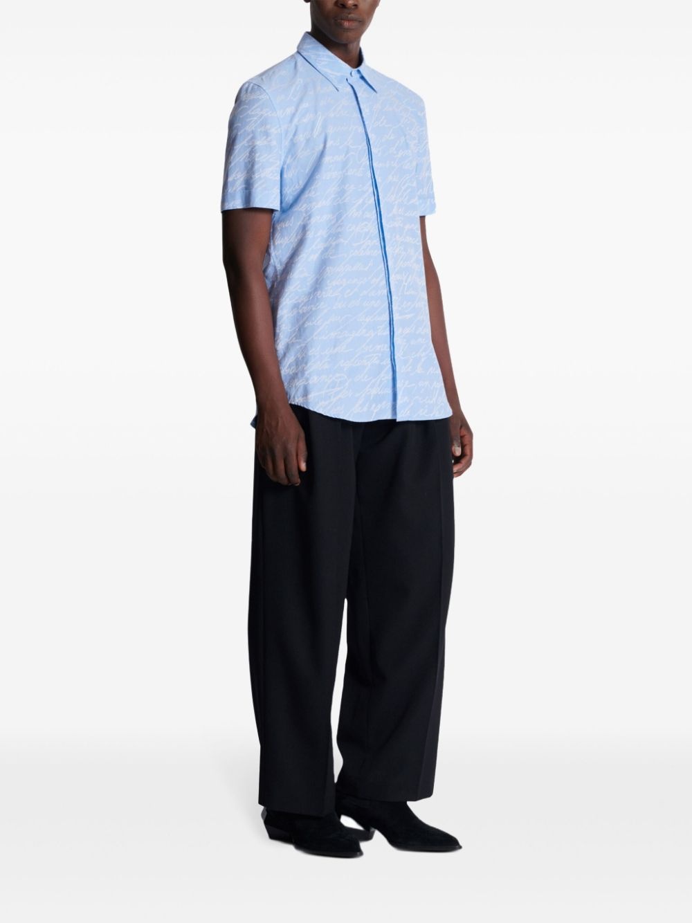 Love Letter-jacquard shirt - 3