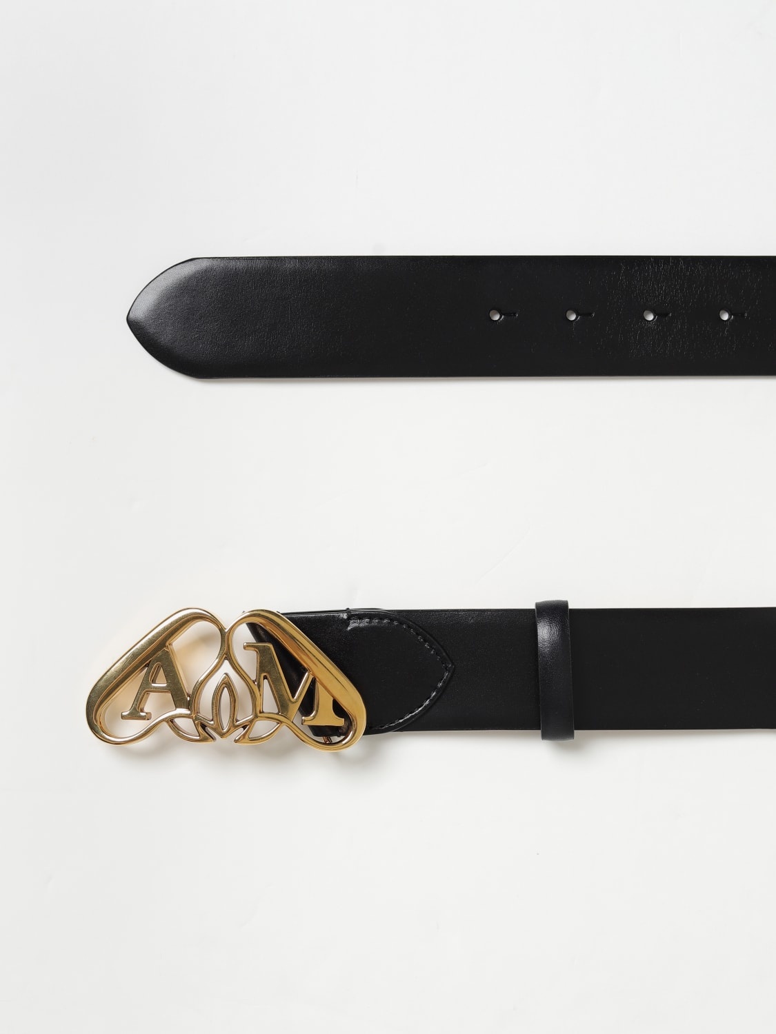 McQueen leather belt - 3