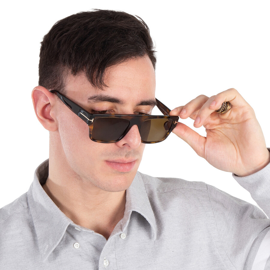 Tom Ford Dunning-02 Roviex Browline Men's Sunglasses FT0907 48J 55 - 2