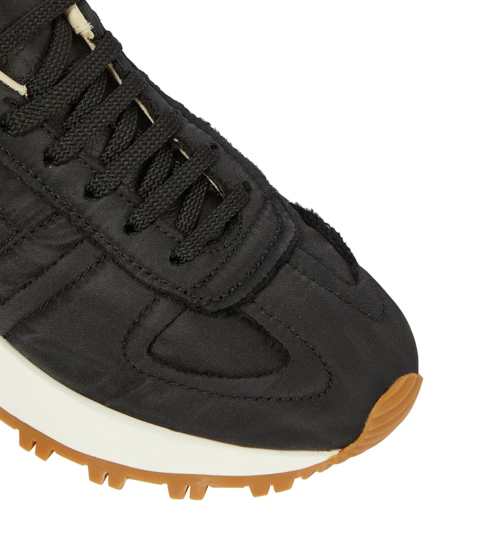 Nylon and suede sneakers - 6