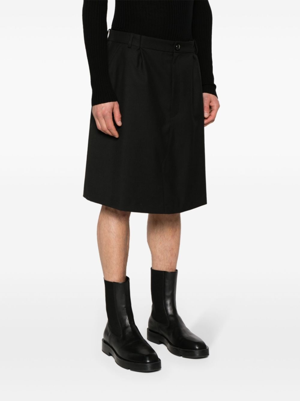 Tidan layered twill shorts - 3
