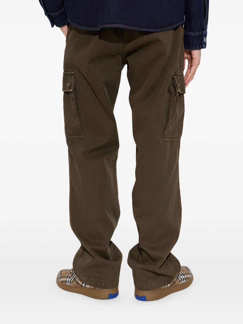 straight-leg cargo trousers - 4