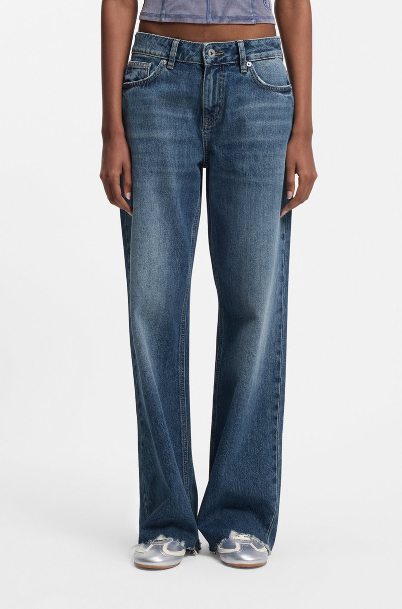 BLUE LOOSE-FIT JEANS IN RIGID DENIM 2
