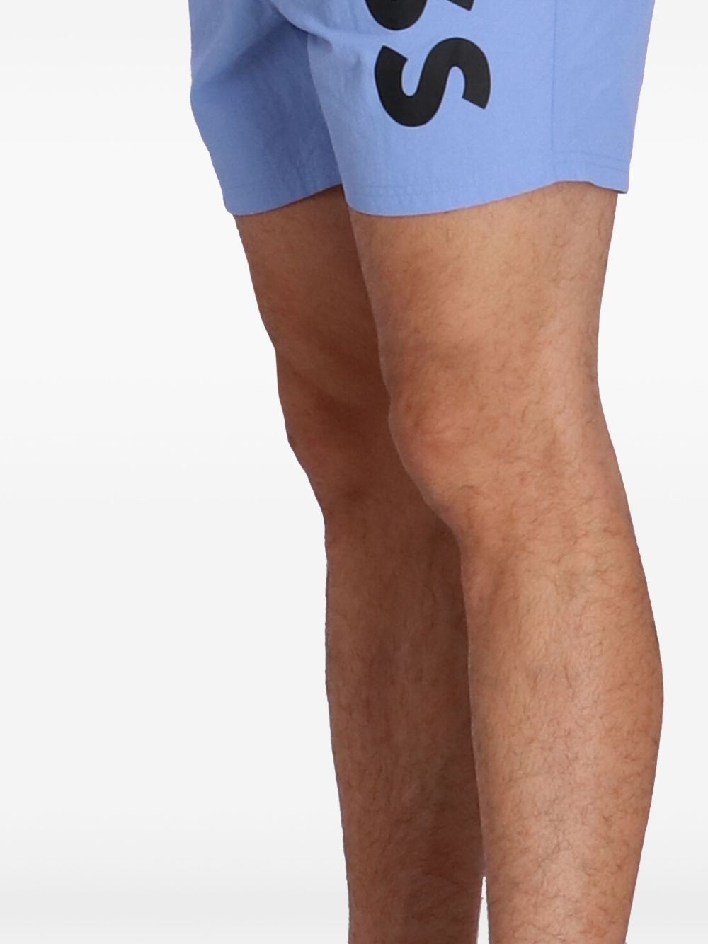 logo-print swim shorts - 4