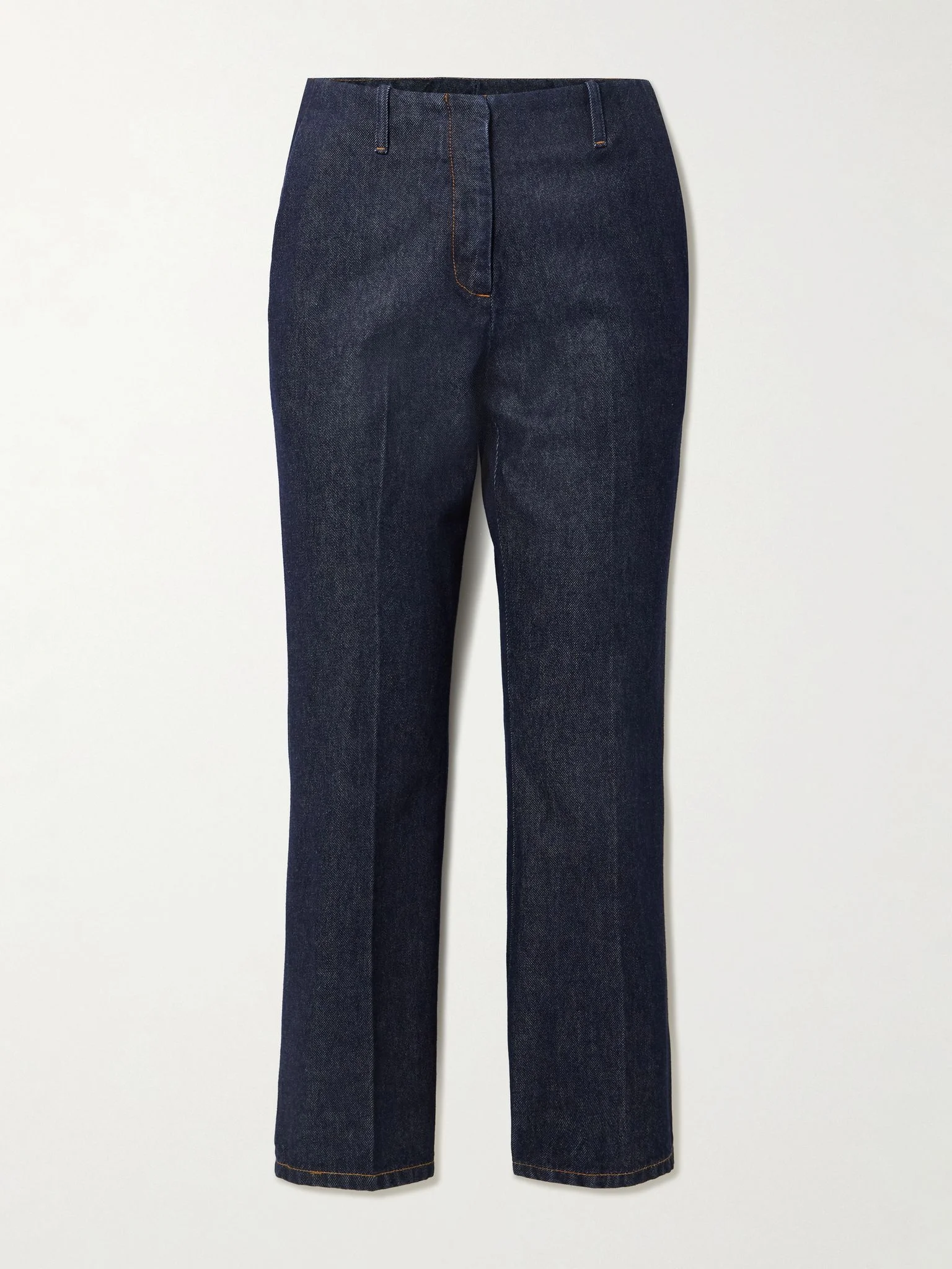 Cropped high-rise flared jeans Blue - 1