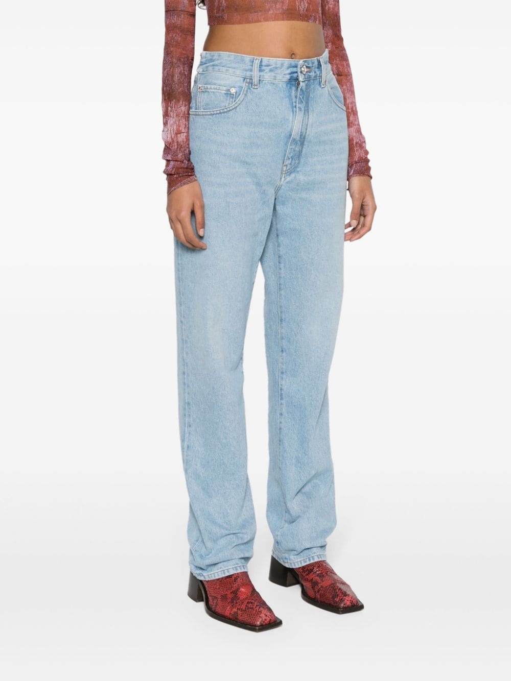 Chocker rhinestone-detailed jeans - 4