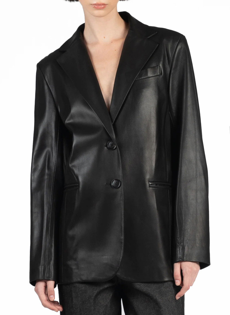 Elleme Leather Suit Jacket/Black outlook