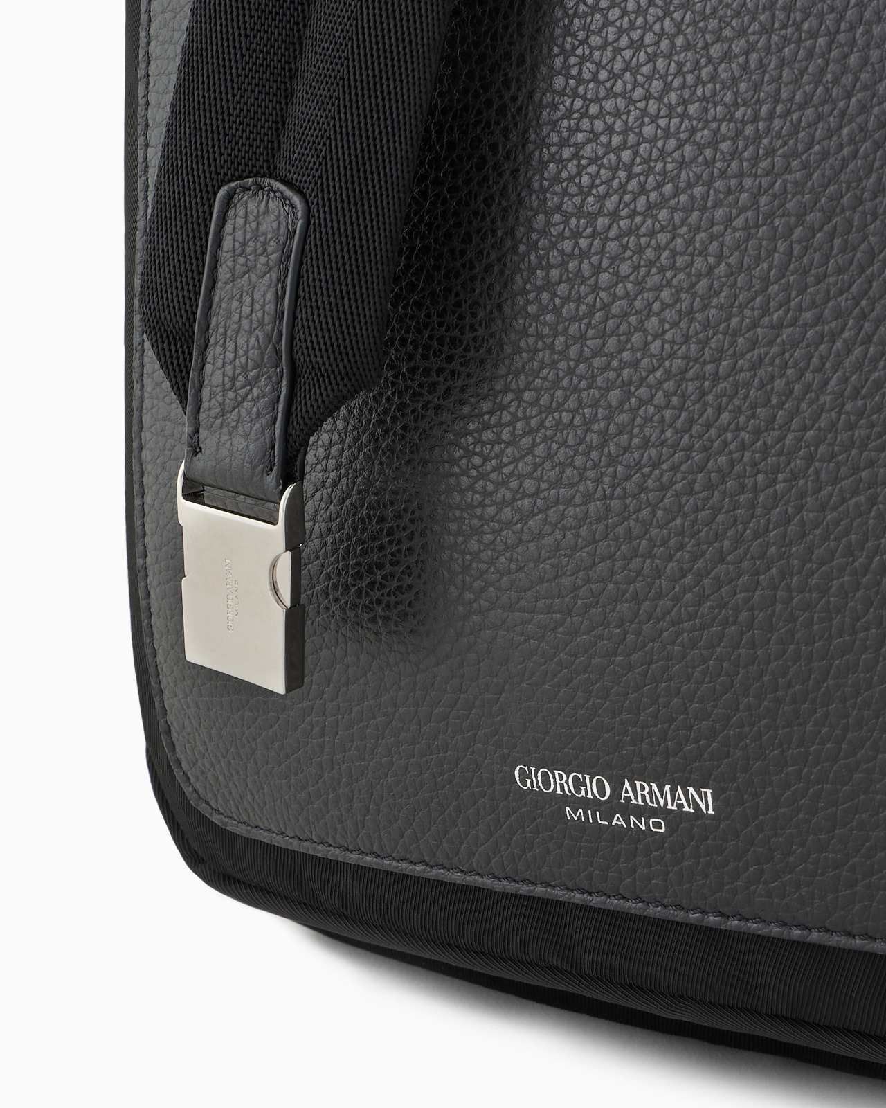 ASV nylon and pebbled-leather backpack - 6