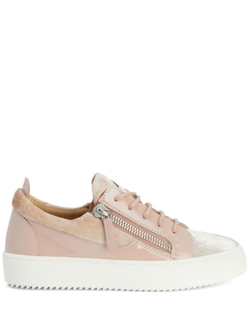 Gail velvet low-top sneakers - 1