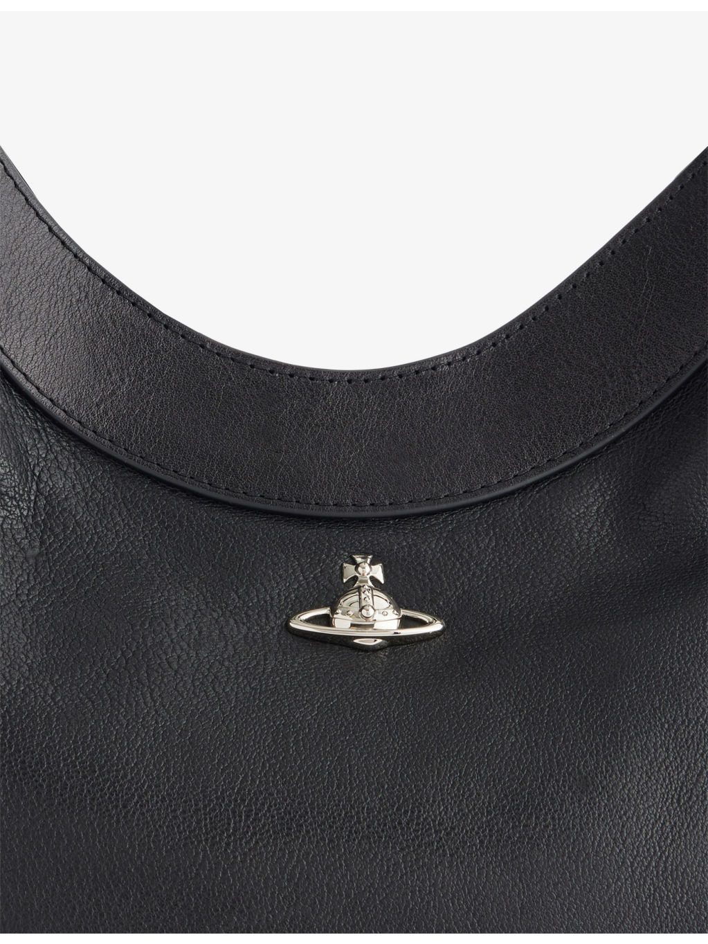 Olive Large Leather Shoulder Bag - 4