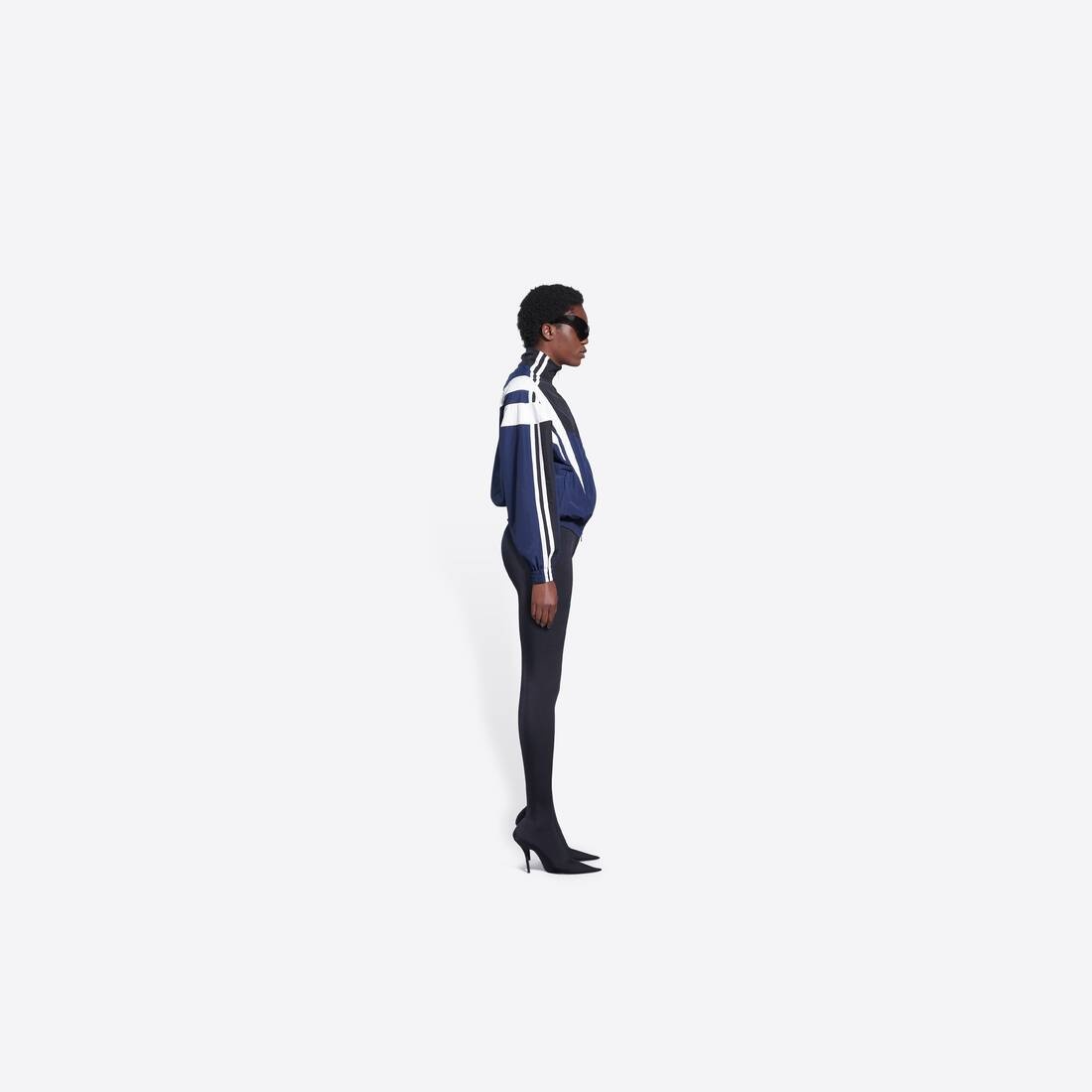 Women's Sporty B Regular Tracksuit Jacket   in Indigo - 4
