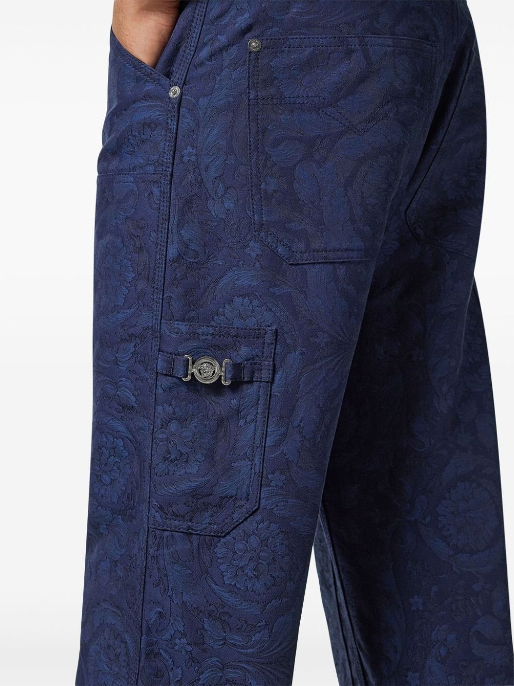 baroque-pattern trousers - 5