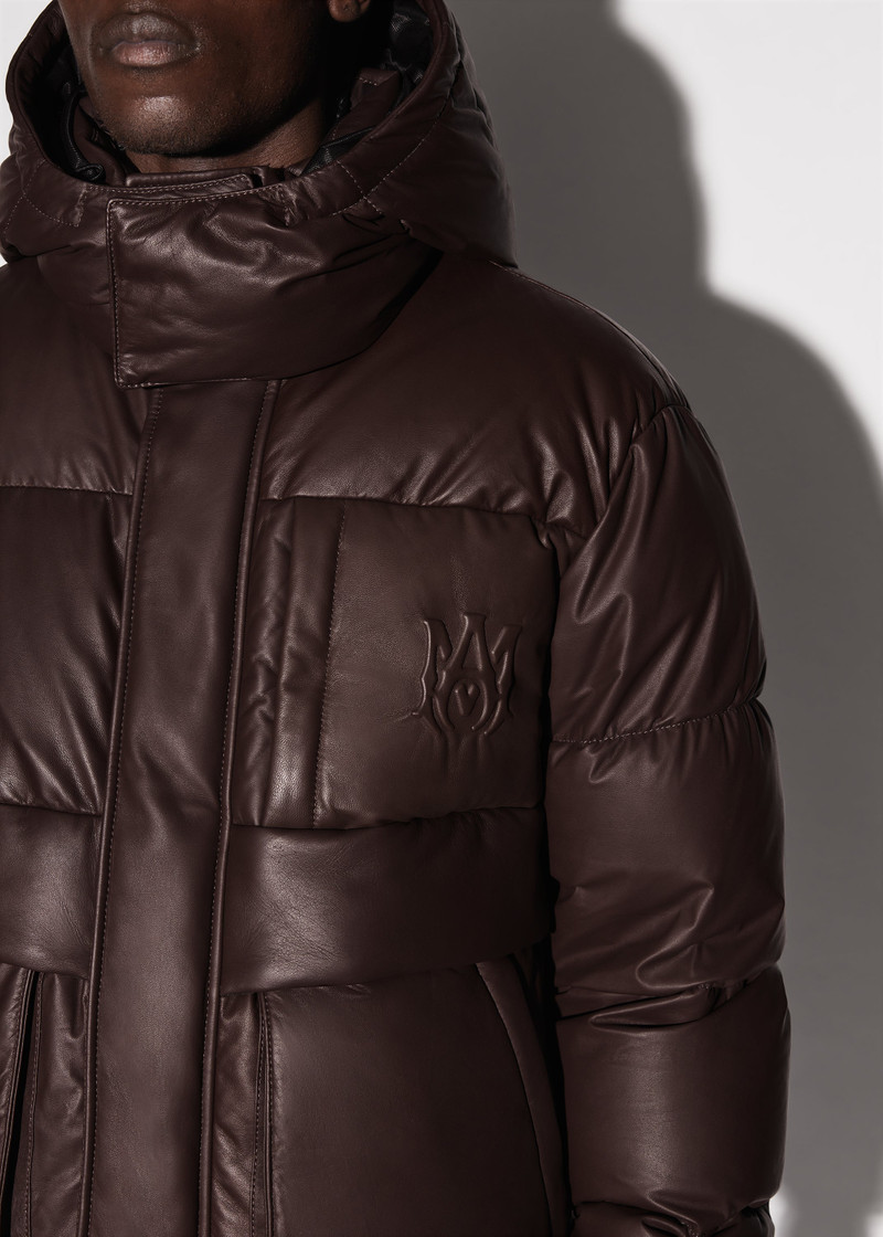 LEATHER PUFFER JACKET 7