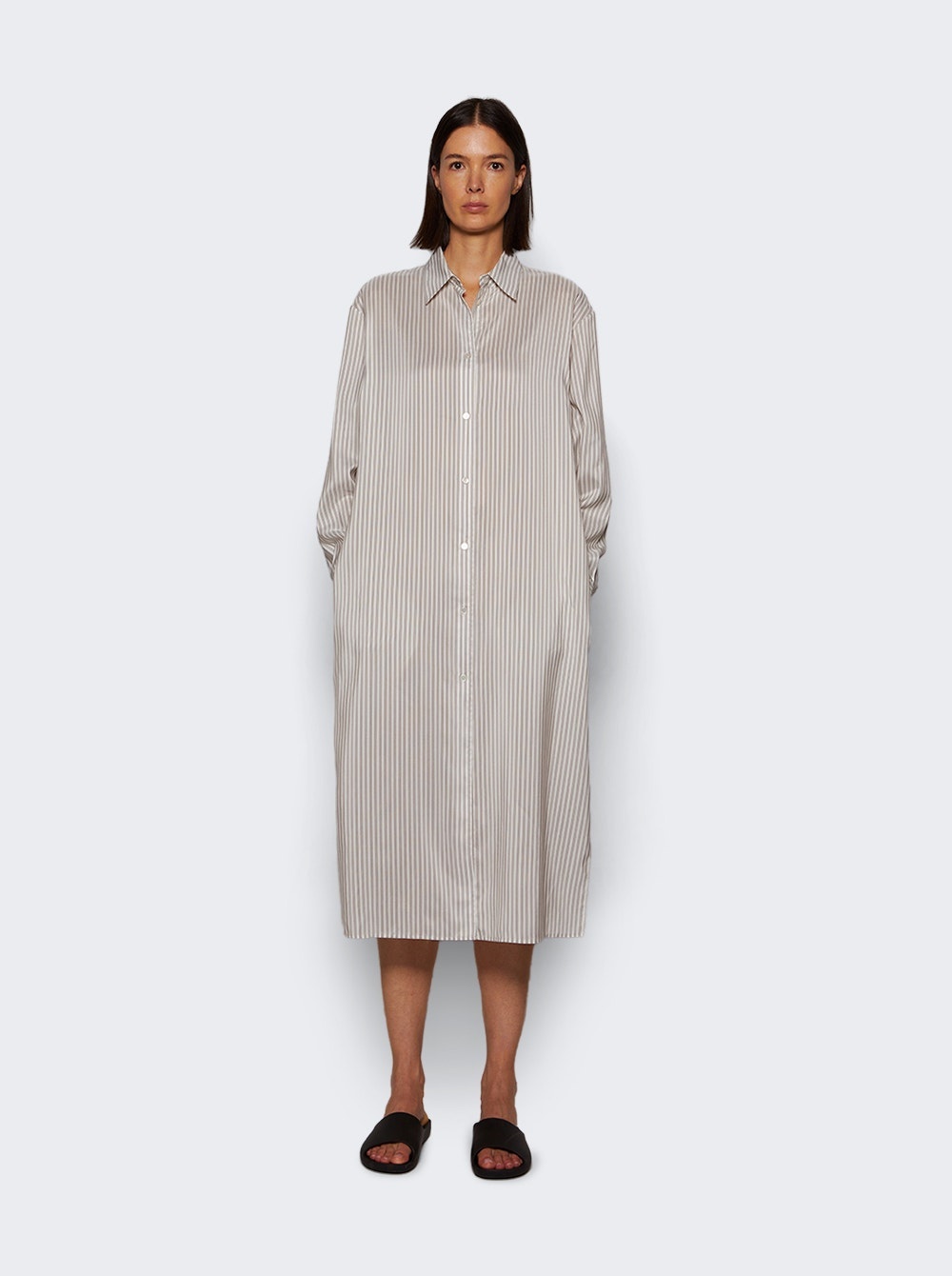 Chihiro Dress White And Grey - 5