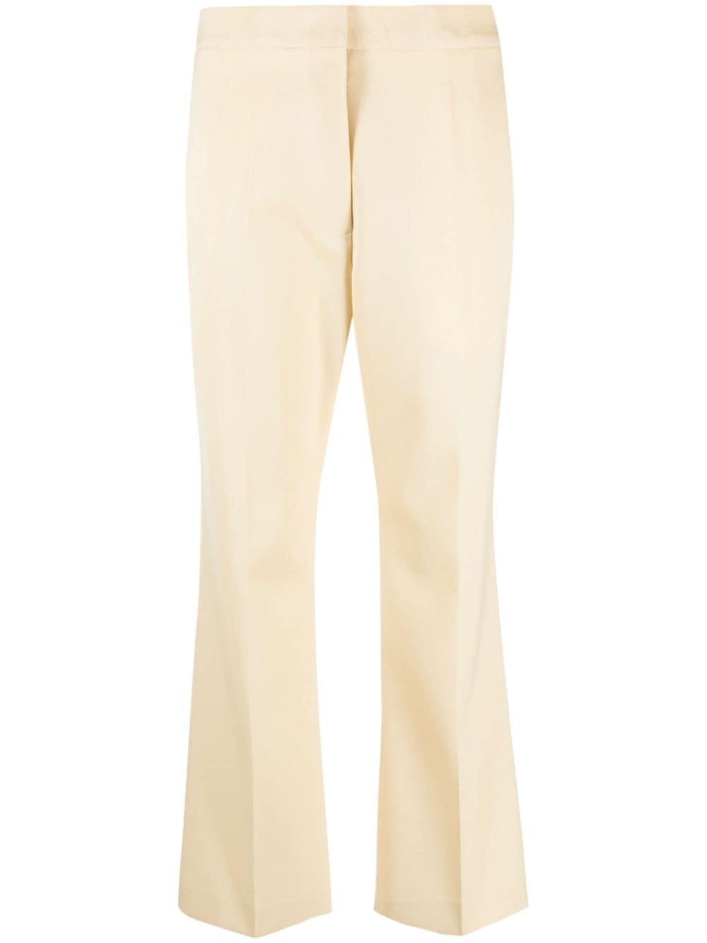 straight-leg wool tailored trousers - 1