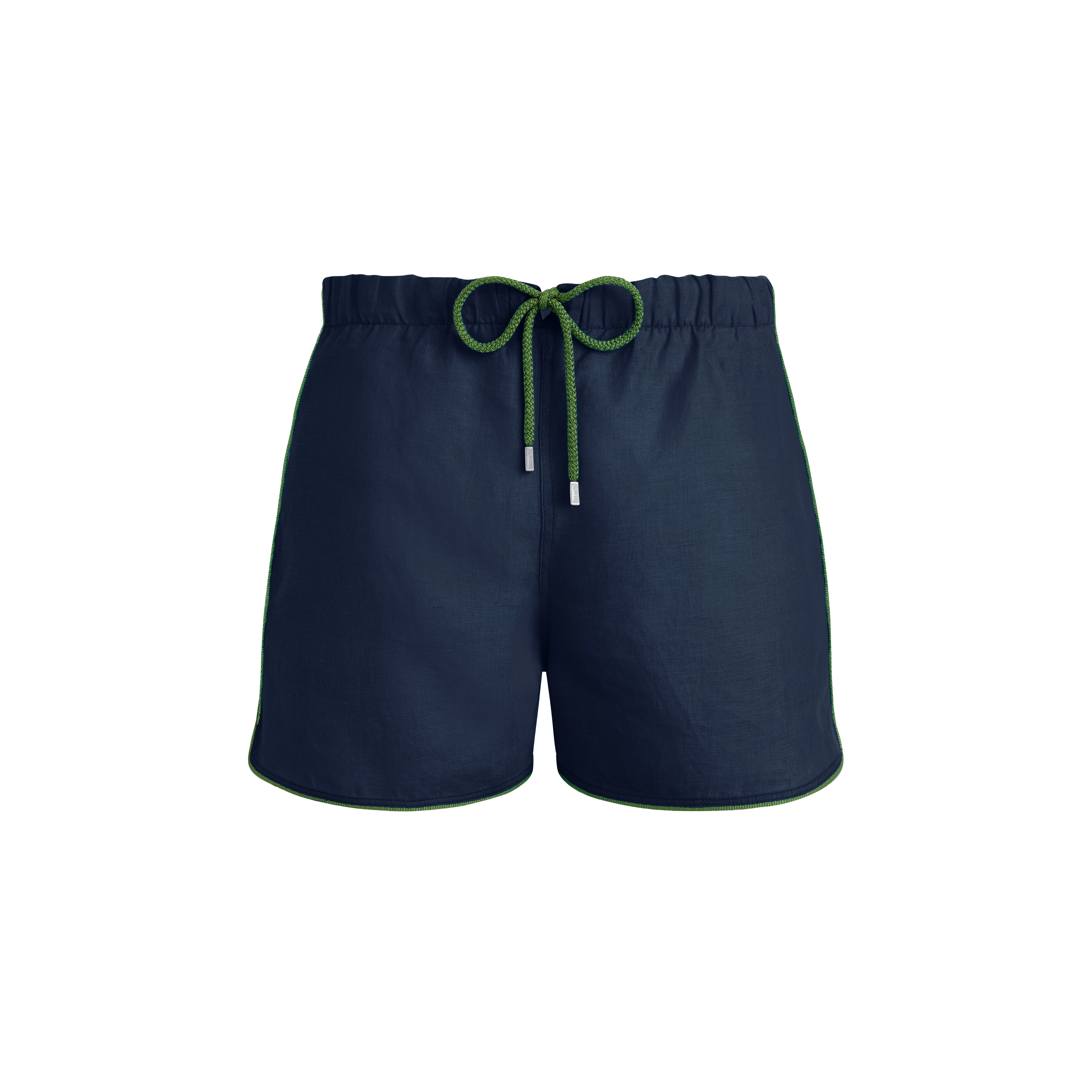 Men Linen Swim Trunks Solid - 1