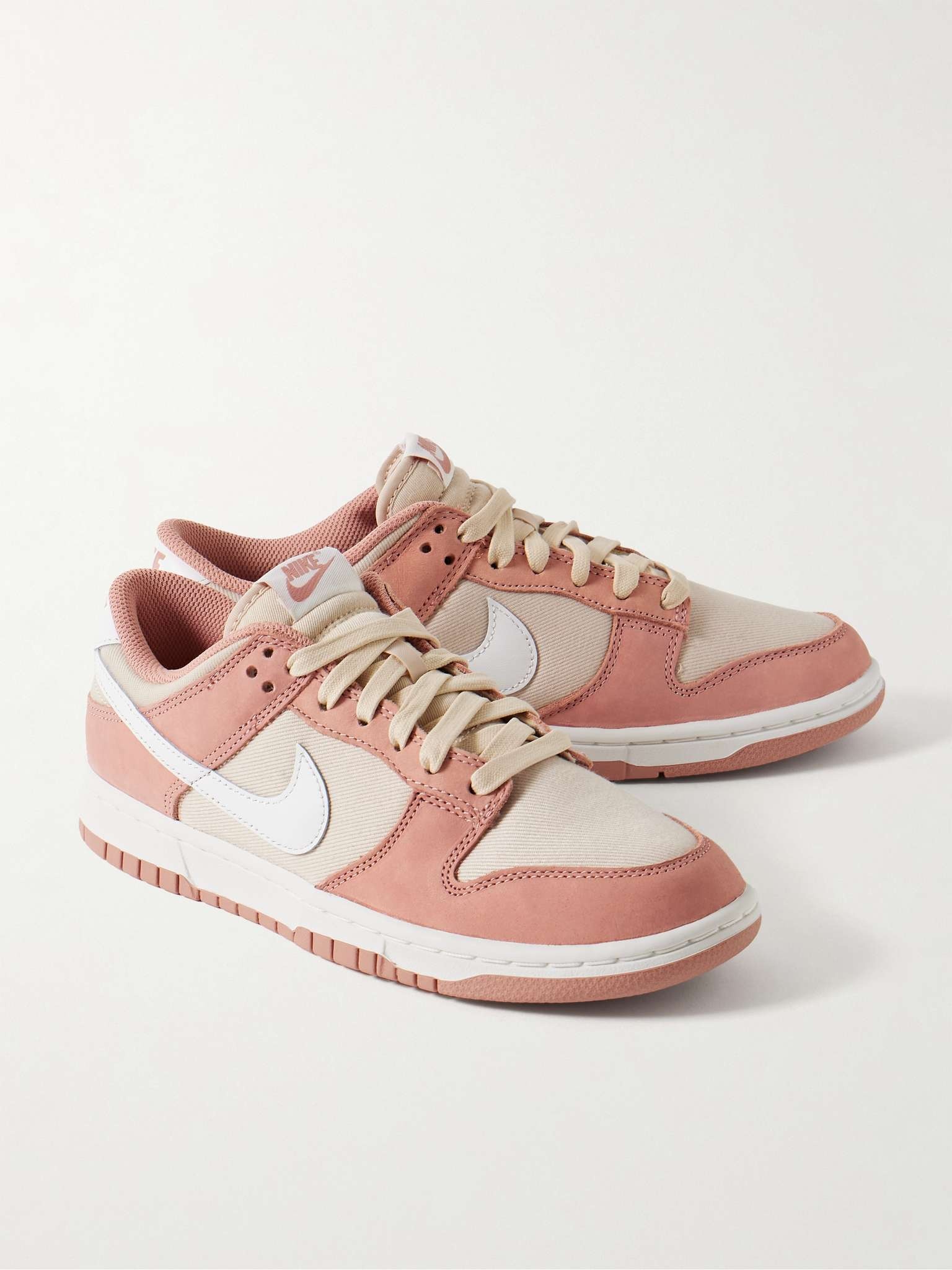 Dunk Low Retro PRM Leather-Trimmed Suede and Twill Sneakers - 4