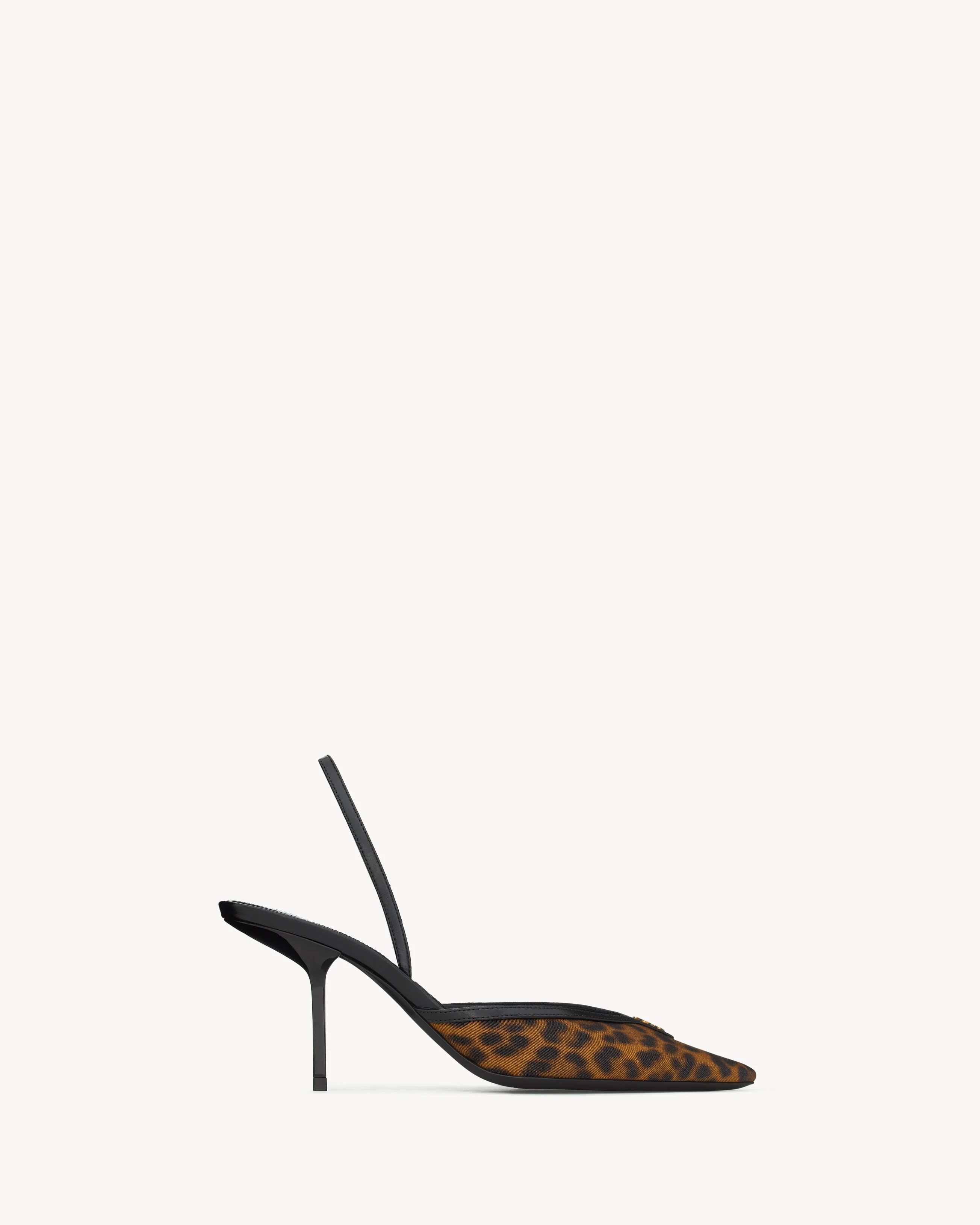 FOLIE SLINGBACK PUMPS IN LEOPARD GROSGRAIN - 1