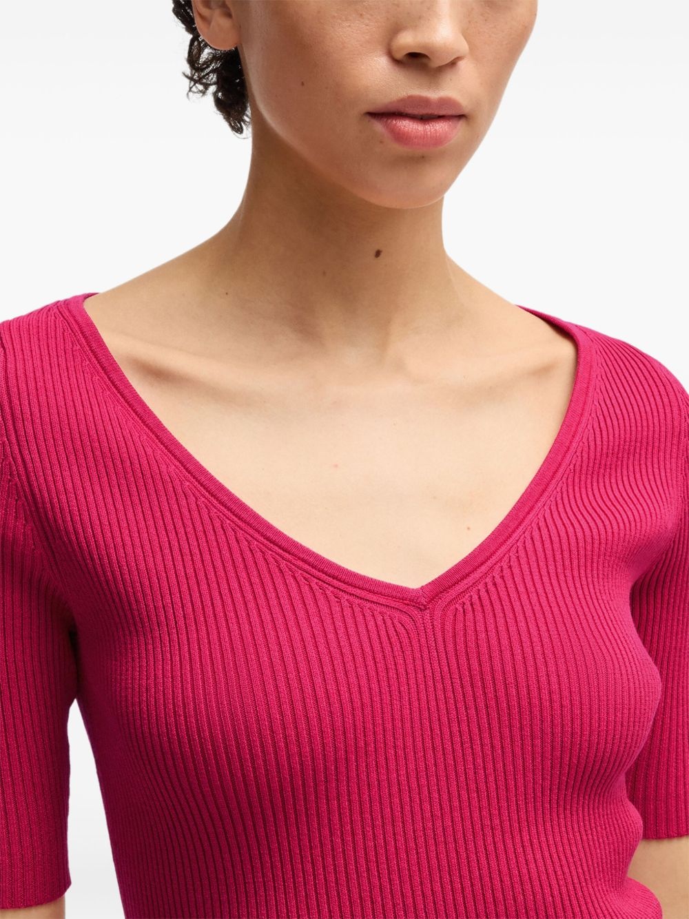 ribbed T-shirt - 5