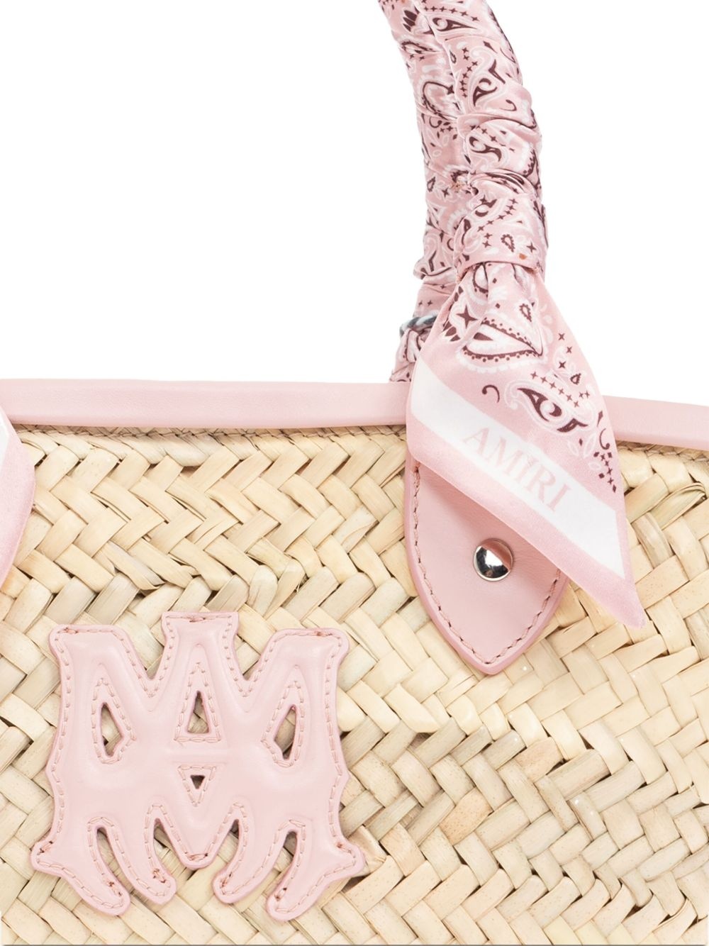 woven-raffia tote bag - 6