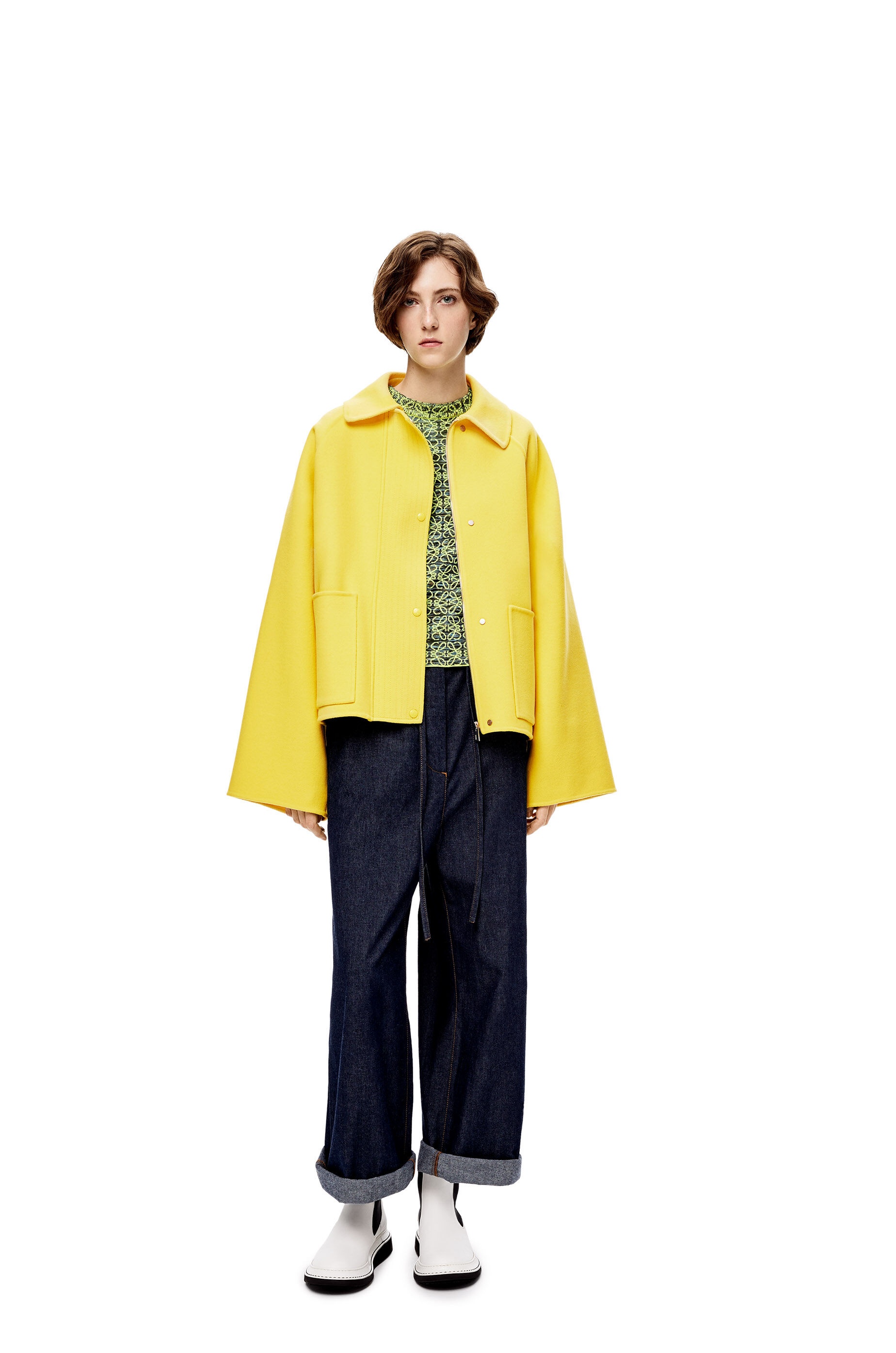 Short jacket in wool and cashmere - 2