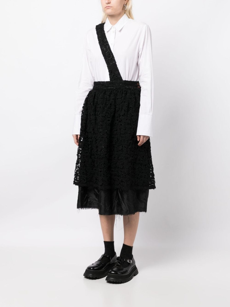 floral-lace high-waisted skirt 3