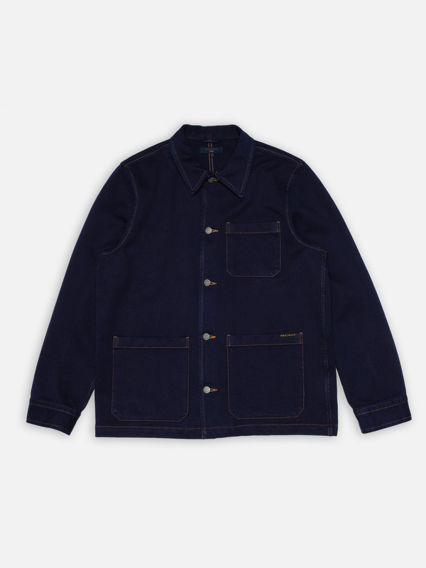 Barney Indigo Workwear Jacket Dark Blue - 3