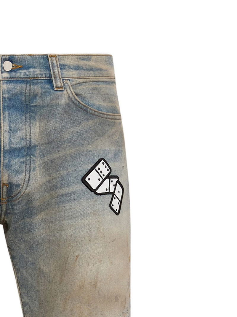 AMIRI applique skinny jeans outlook