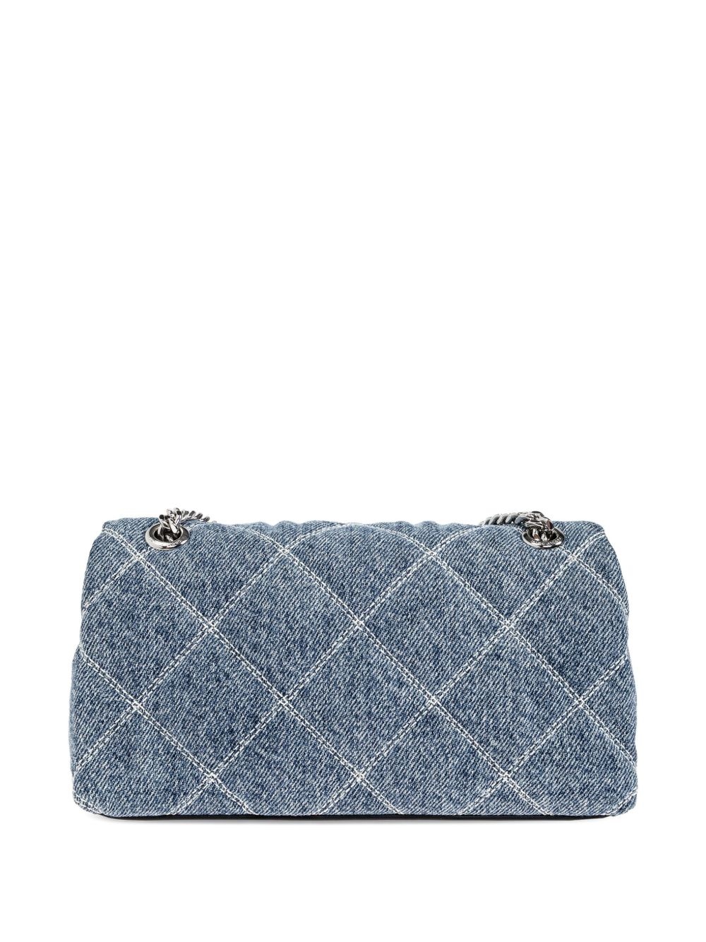 The quilted small Dual chain cross body bag - 3