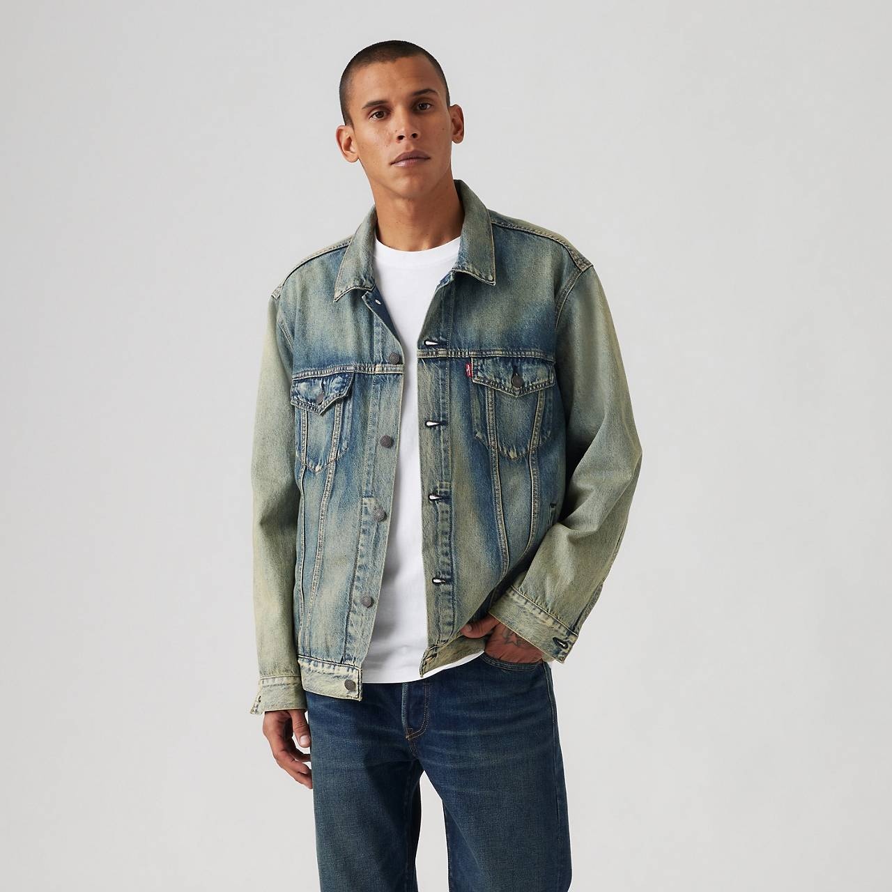 LIGHTWEIGHT RELAXED FIT TRUCKER JACKET - 2