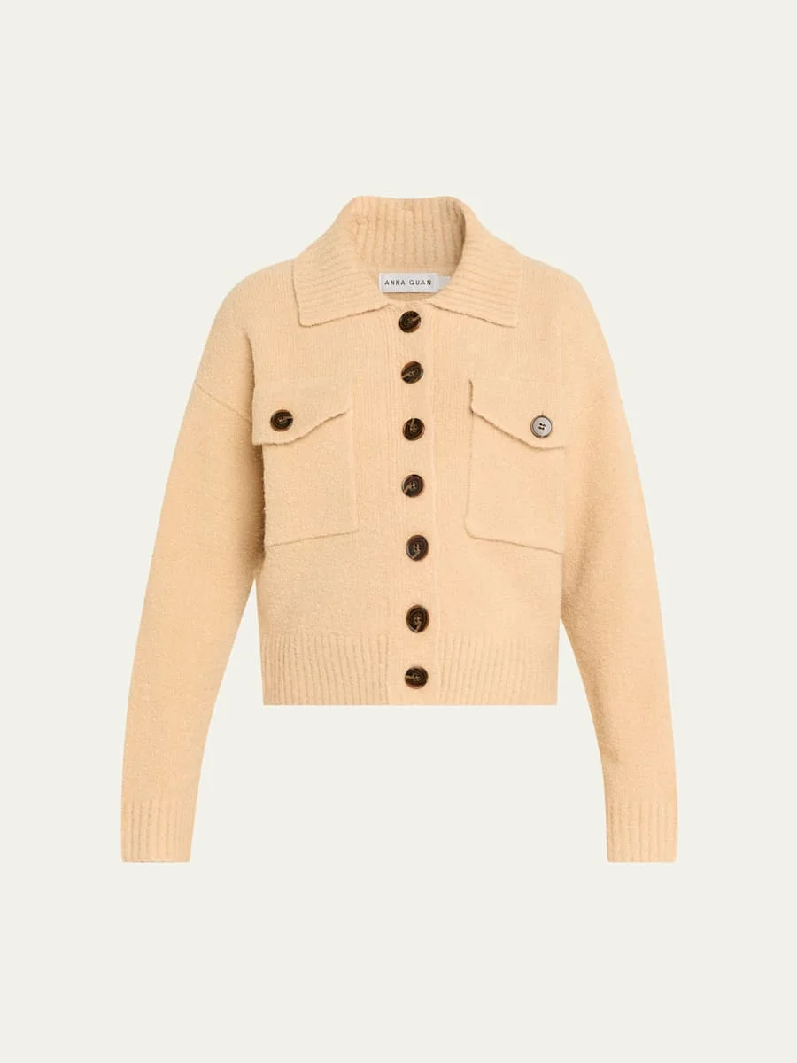 Reagan Bouclé Knit Jacket - 1