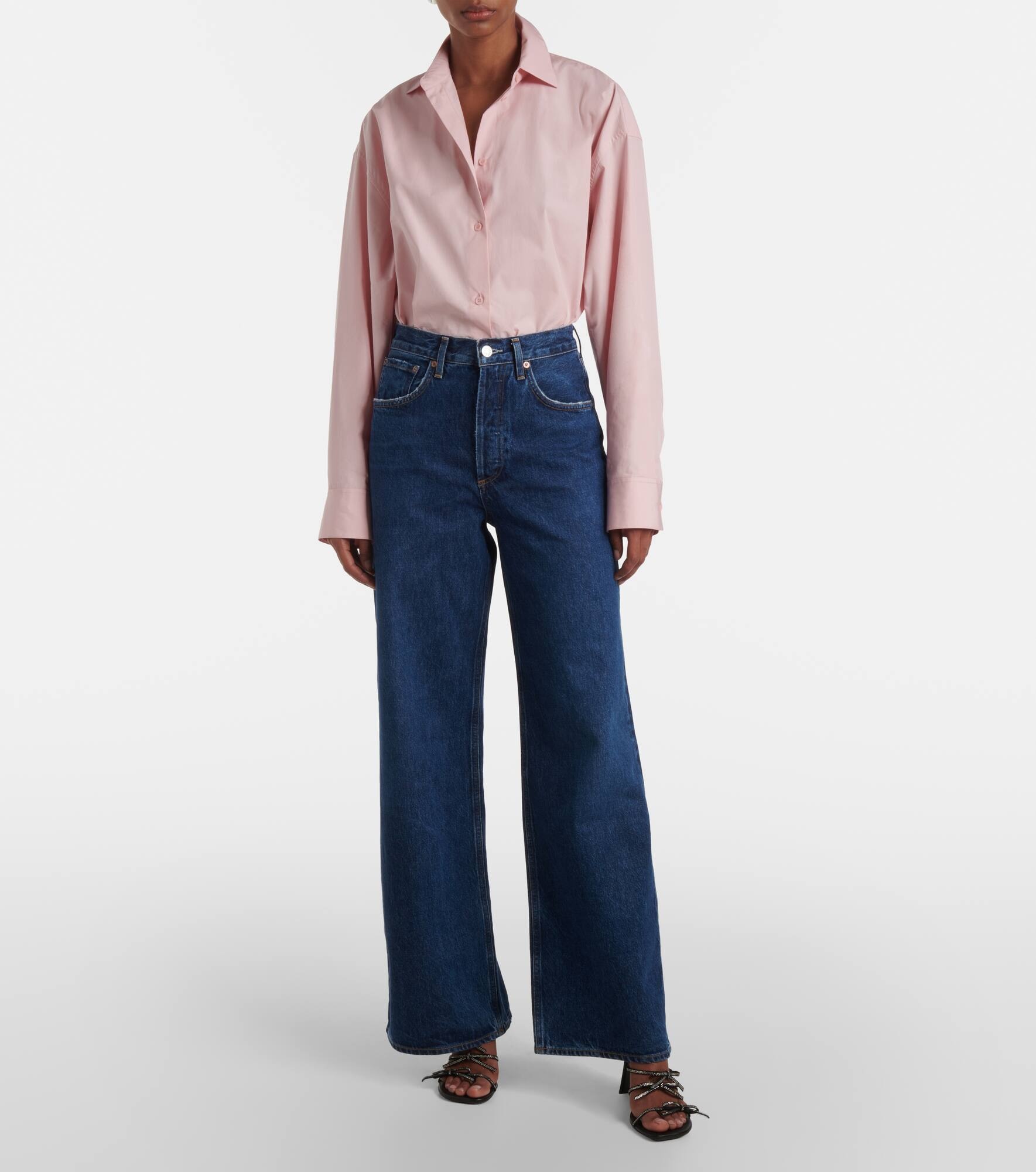 Dame Jean No Cuff high-rise wide-leg jeans - 7