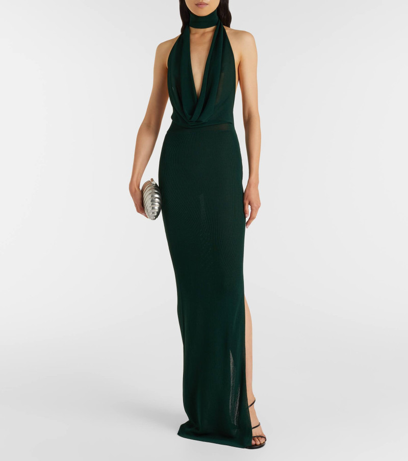 AYA MUSE Draped jersey gown outlook