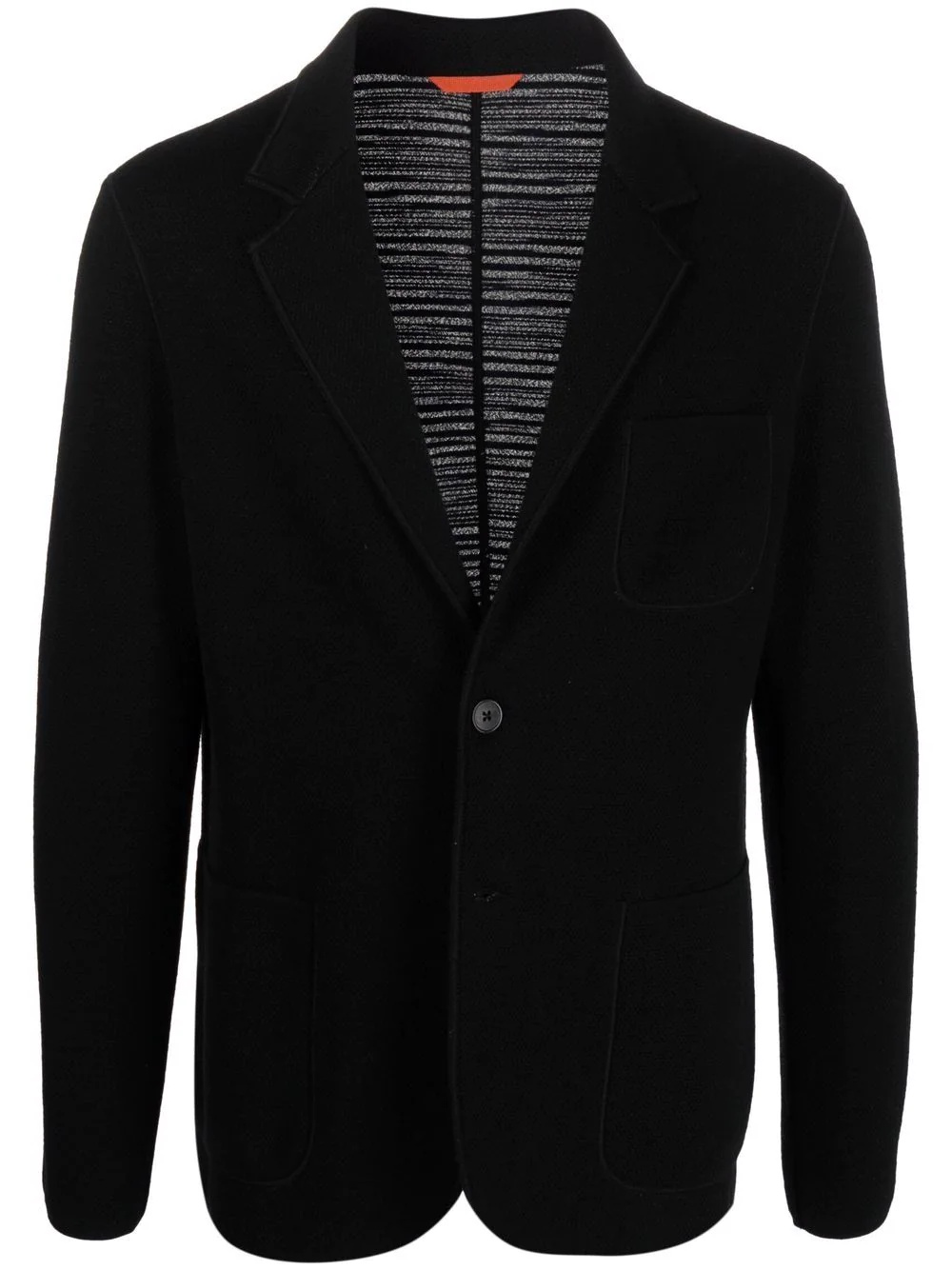 fitted single-breasted blazer - 1