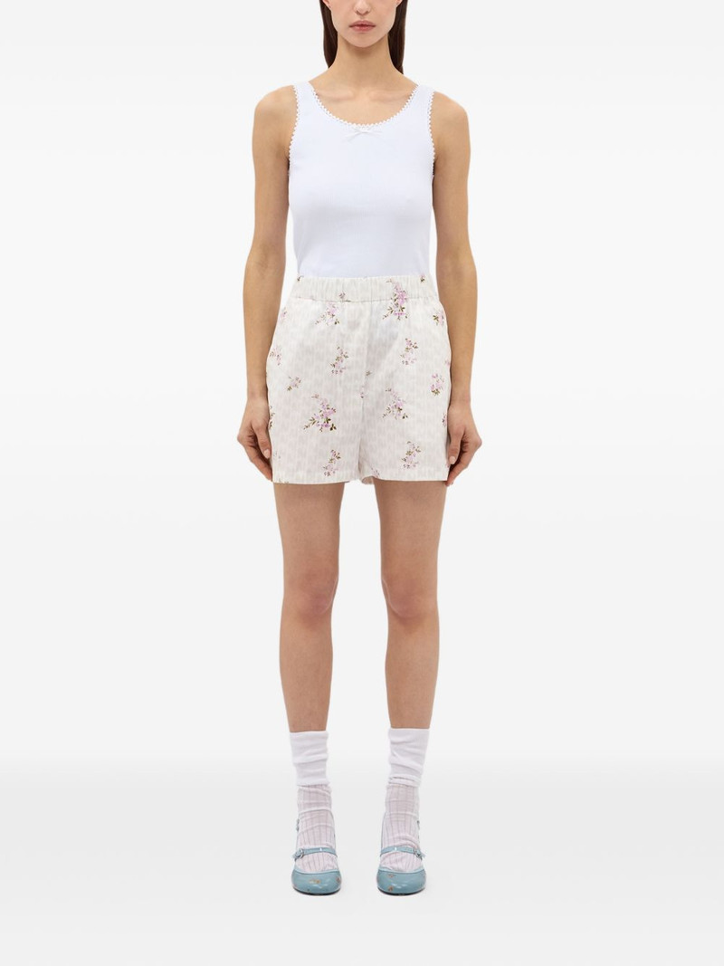 MSGM floral-print shorts outlook