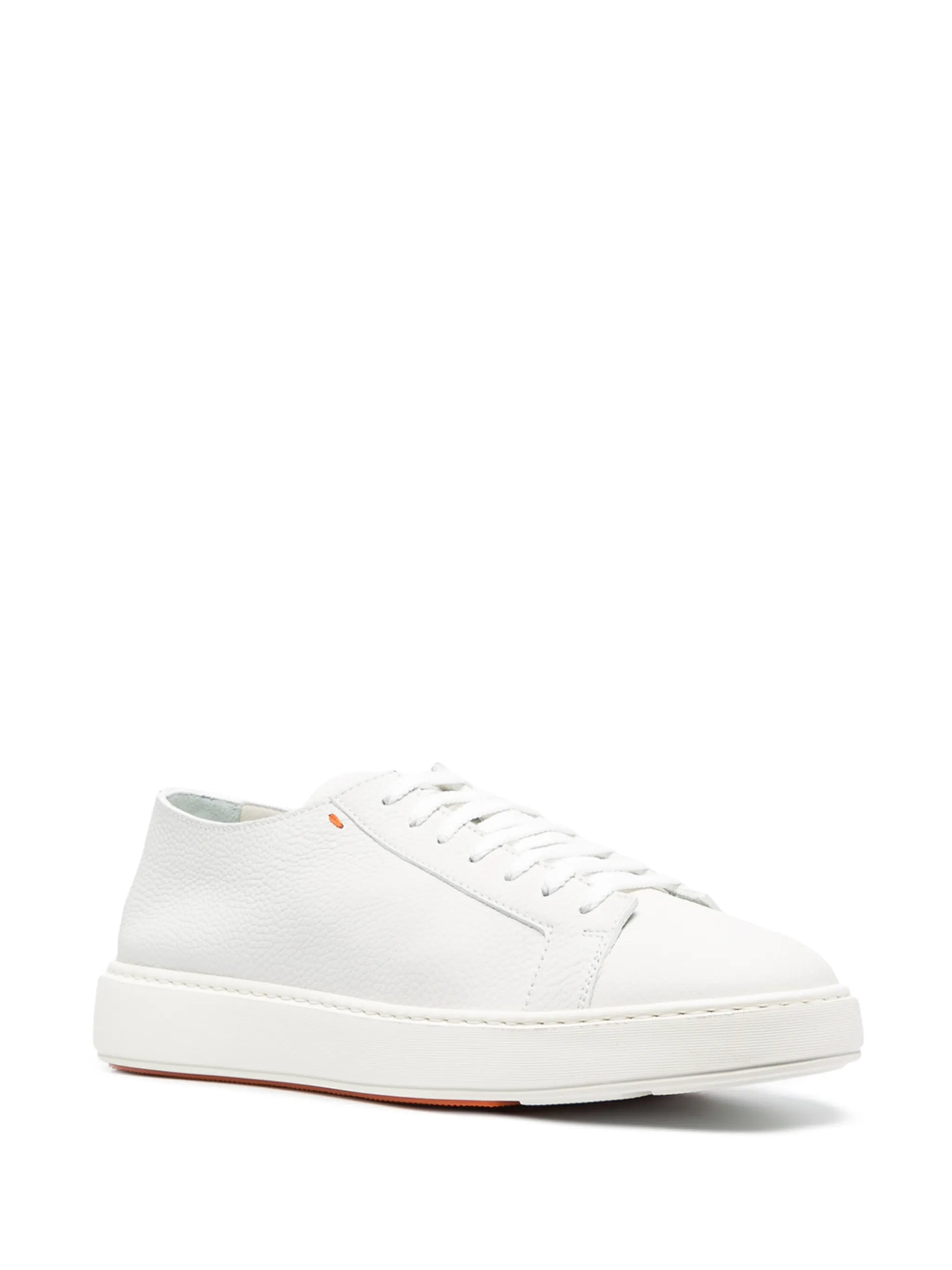 Santoni Grey Lace Up Sneakers - 4