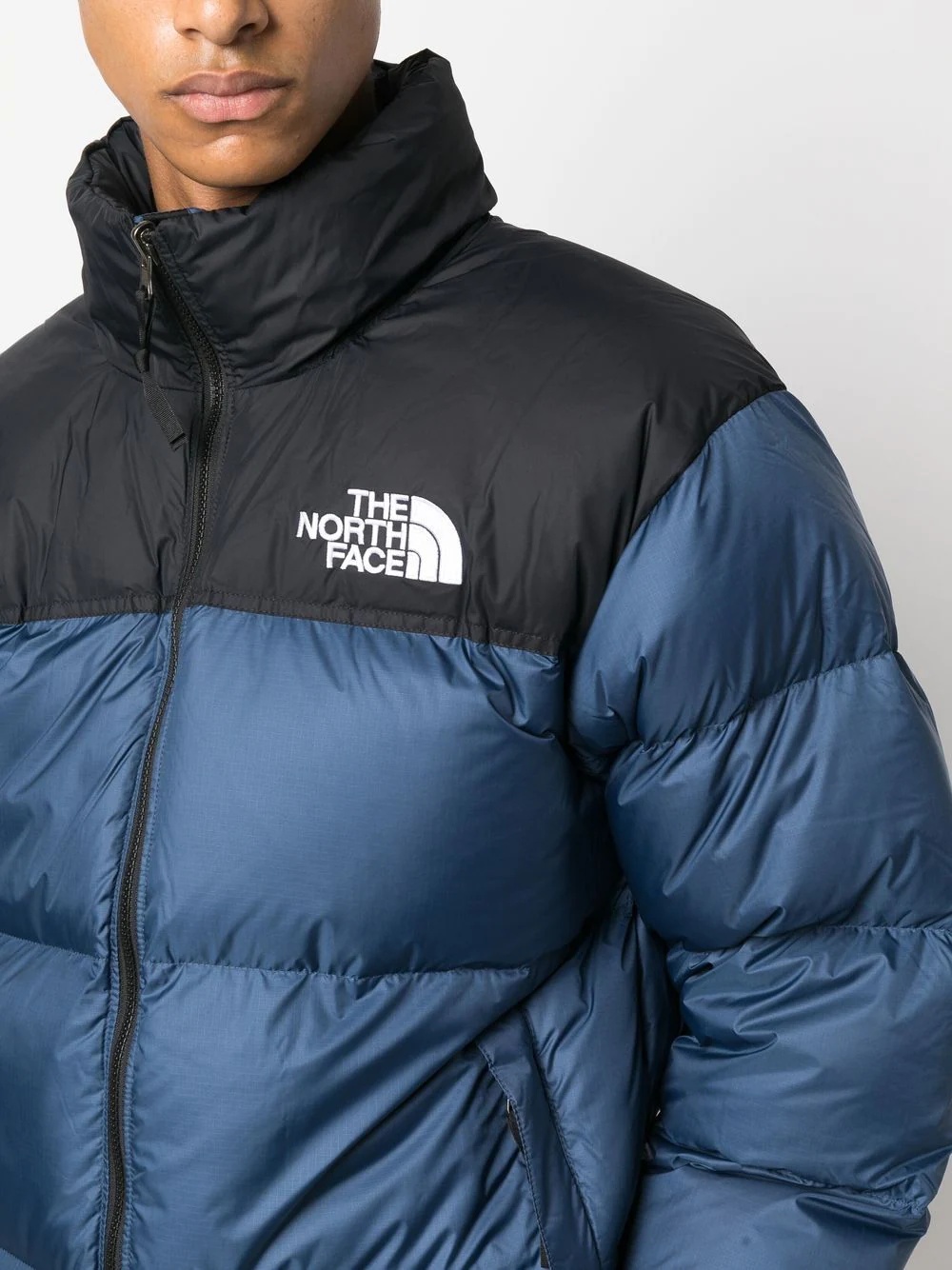 logo-print padded down jacket - 5