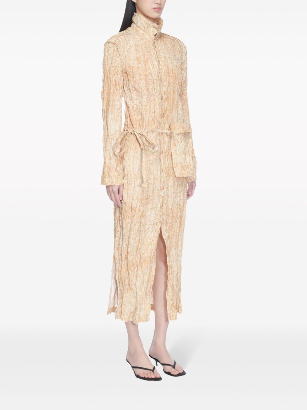 crinkle shirt dress - 3