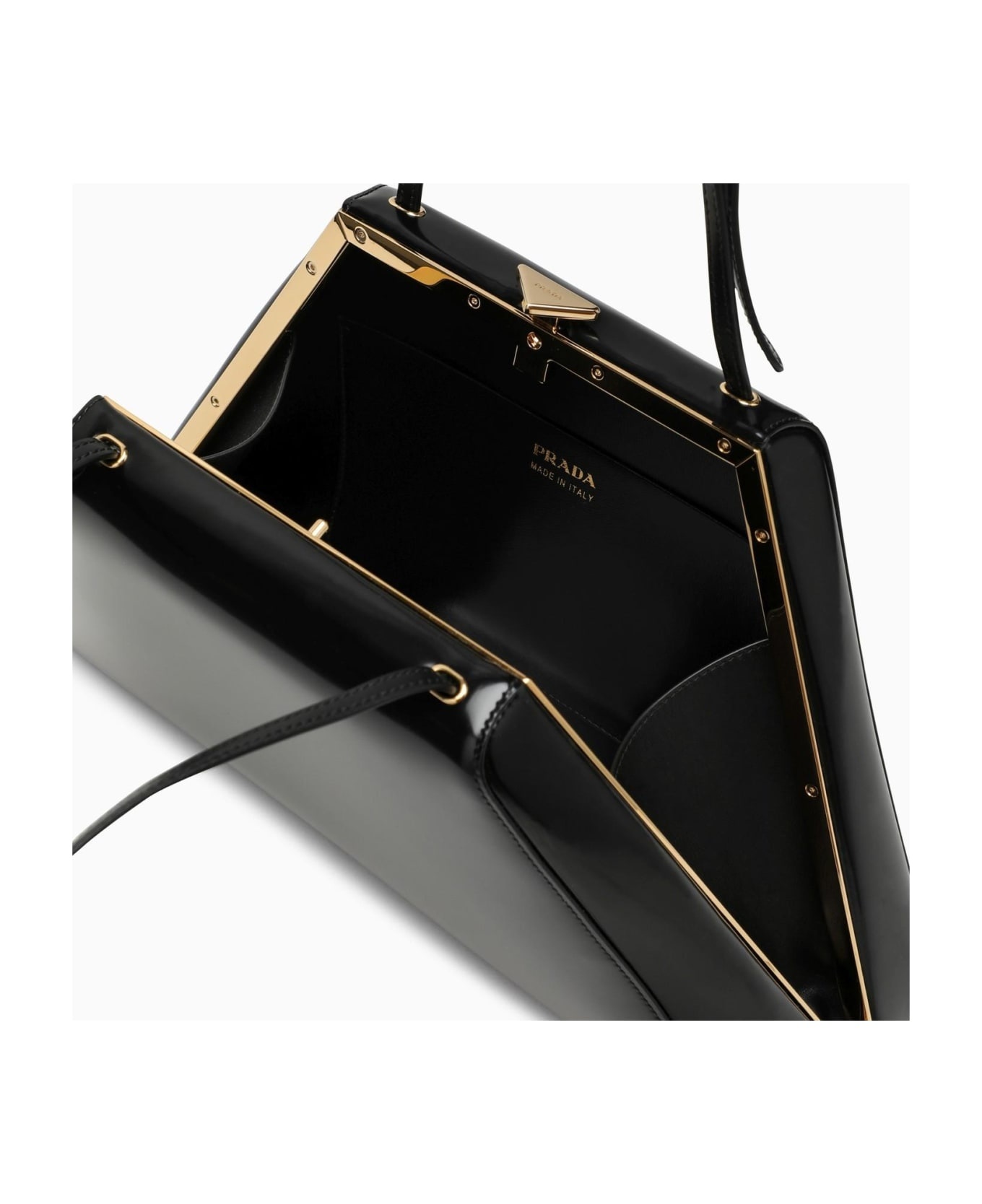 Black Bag In Brushed Leather - 4