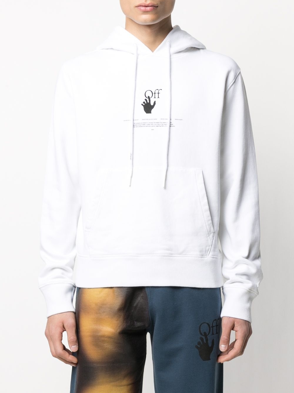 logo-print hoodie - 3