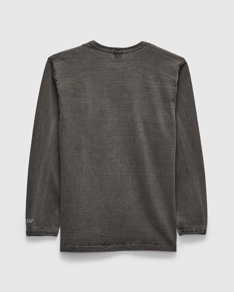 Warehouse & Co. Stand Wheeler Long Sleeve Pigment-Dyed Tee in Sumikuro outlook