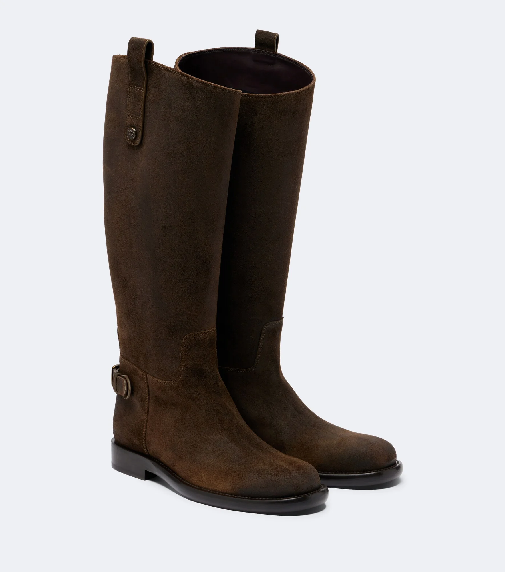 Suede knee-high boots - 1