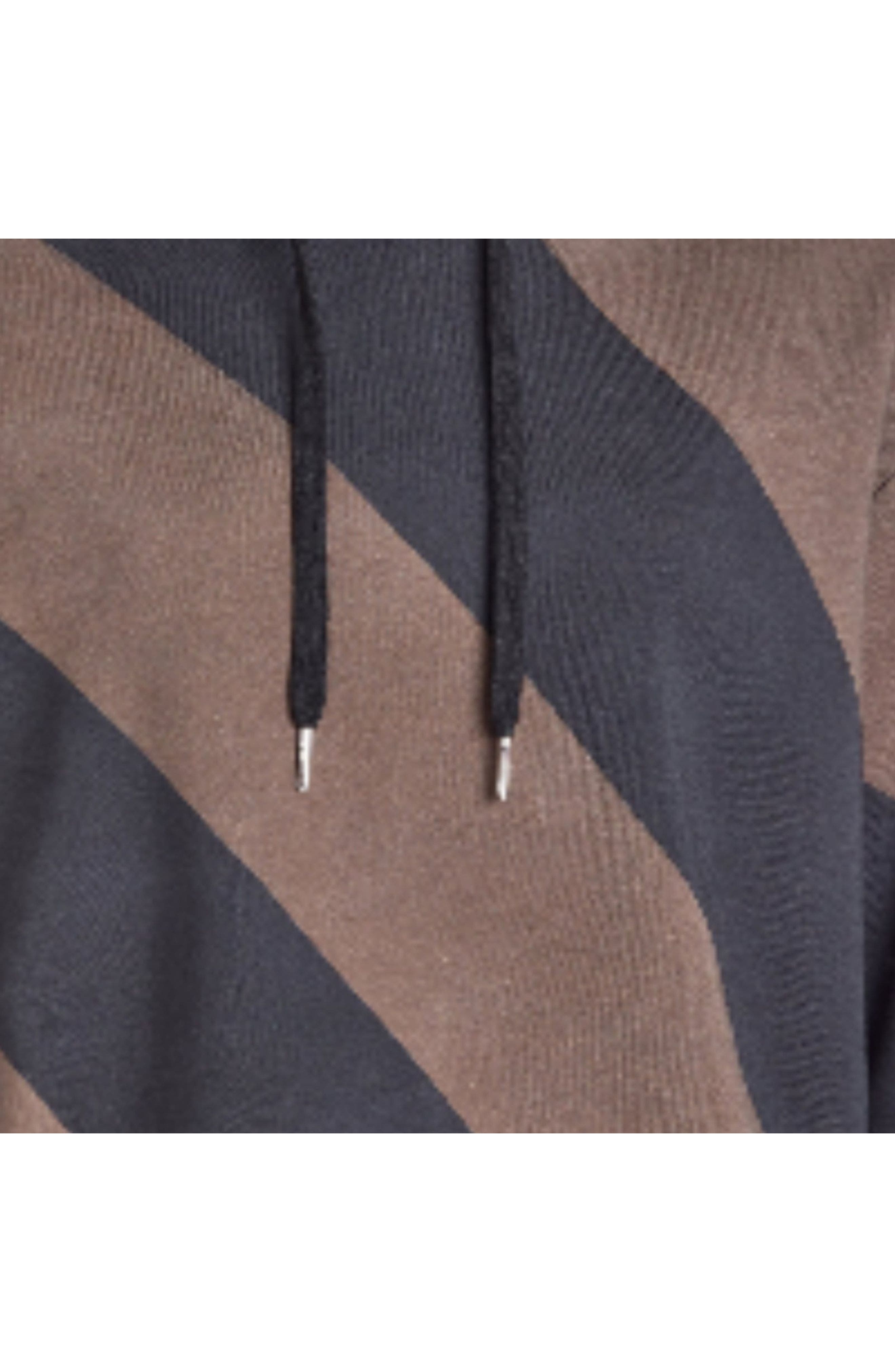 Cynthia Rowley Drew Striped Hoodie in Black/brown at Nordstrom - 3
