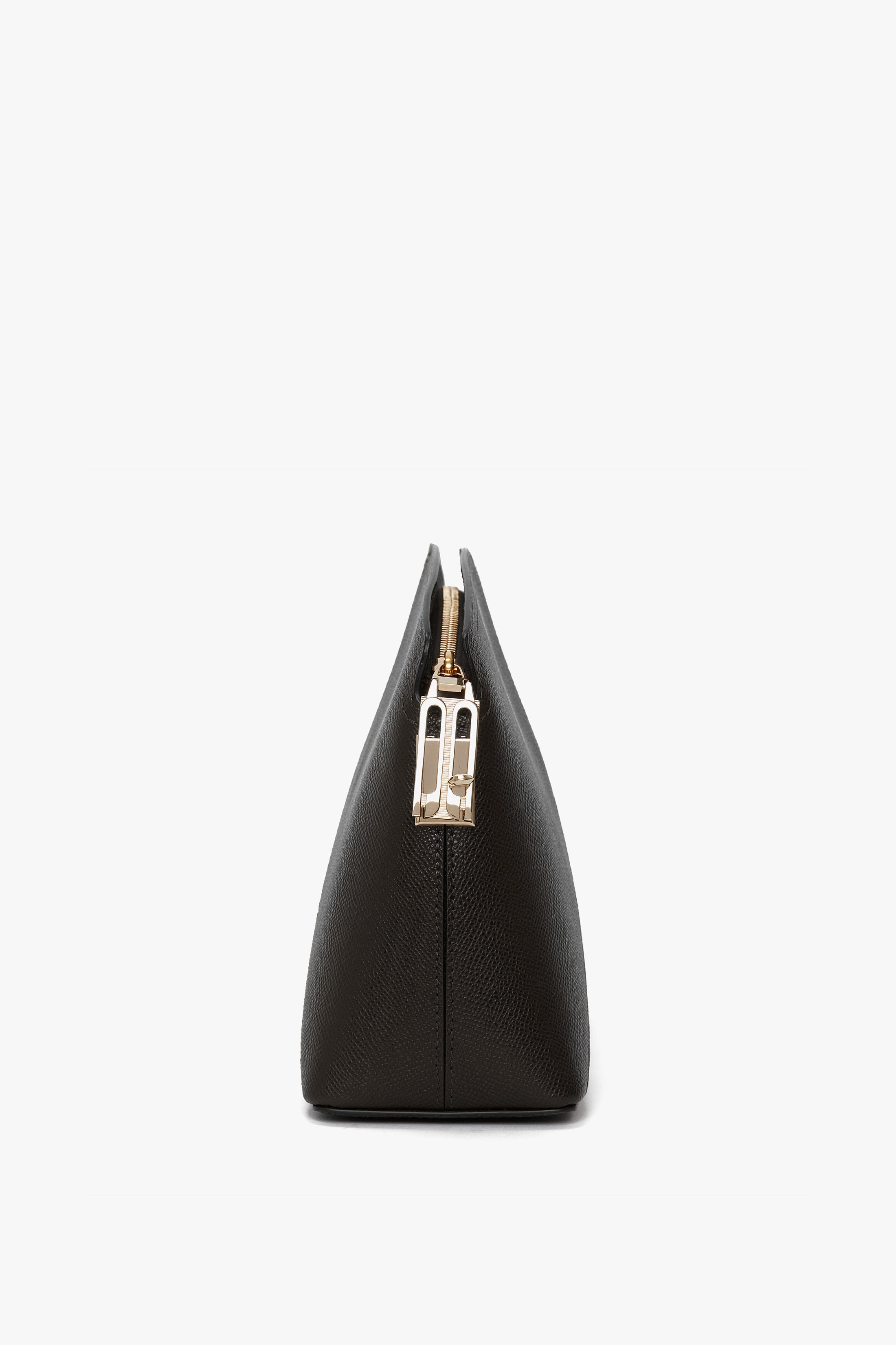 Victoria Clutch Bag In Black Grained Leather - 4