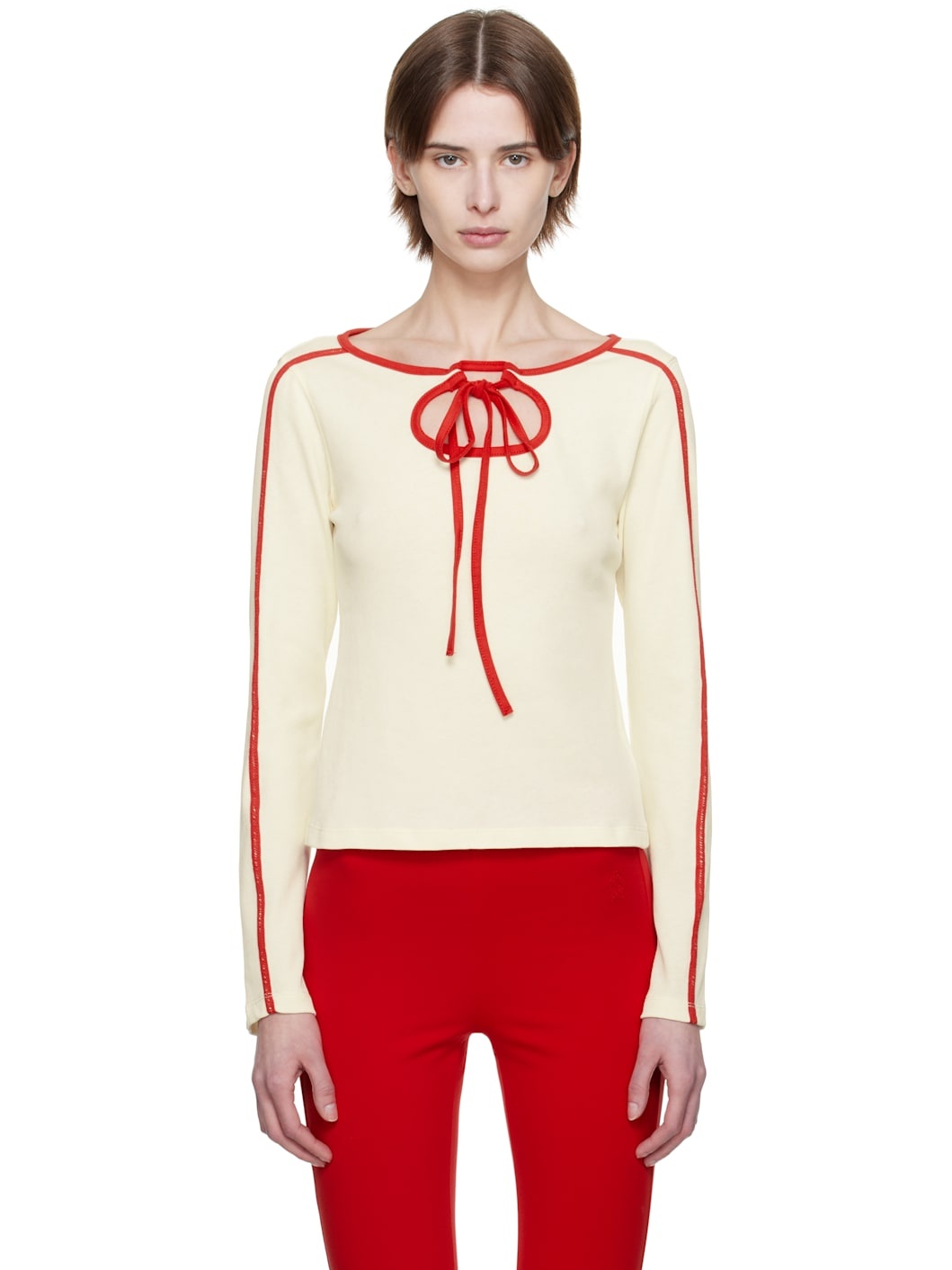 Off-White Cut Out Jersey T-shirt - 1