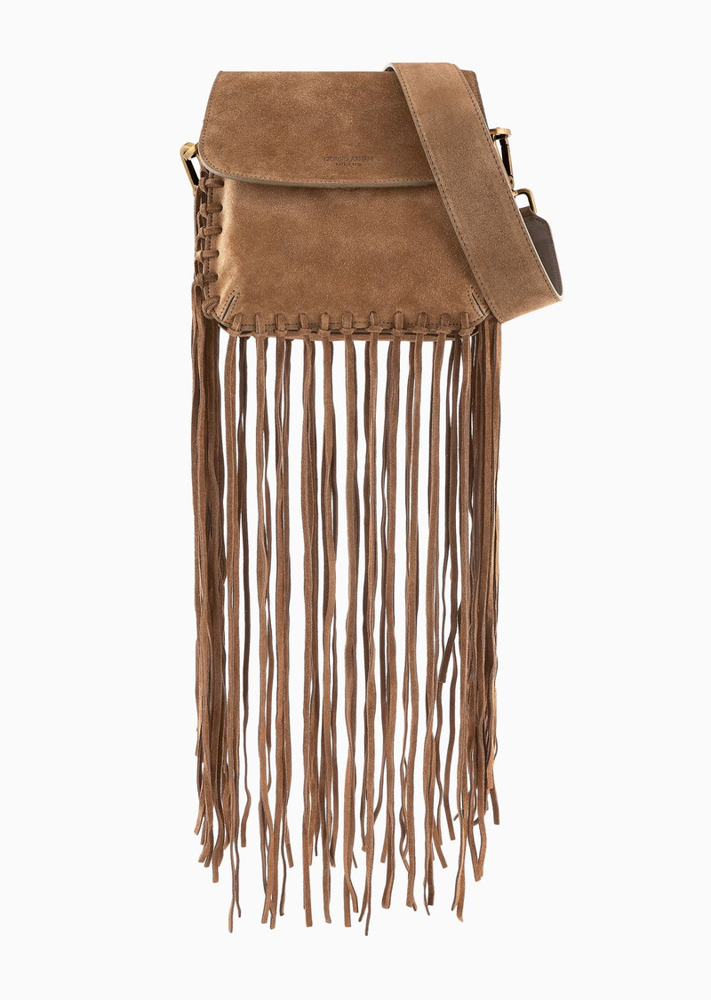 La Prima fringed suede bag 1