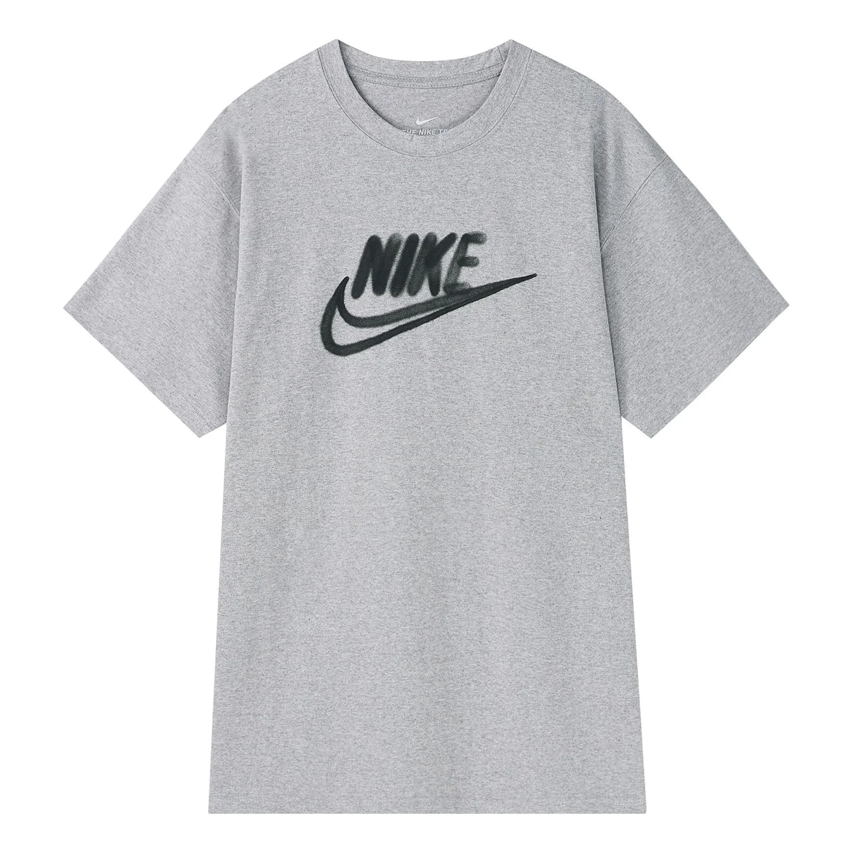 Nike Graffiti 로고 인쇄 짧은 소매 밝은 회색 CT6491-902 - 1